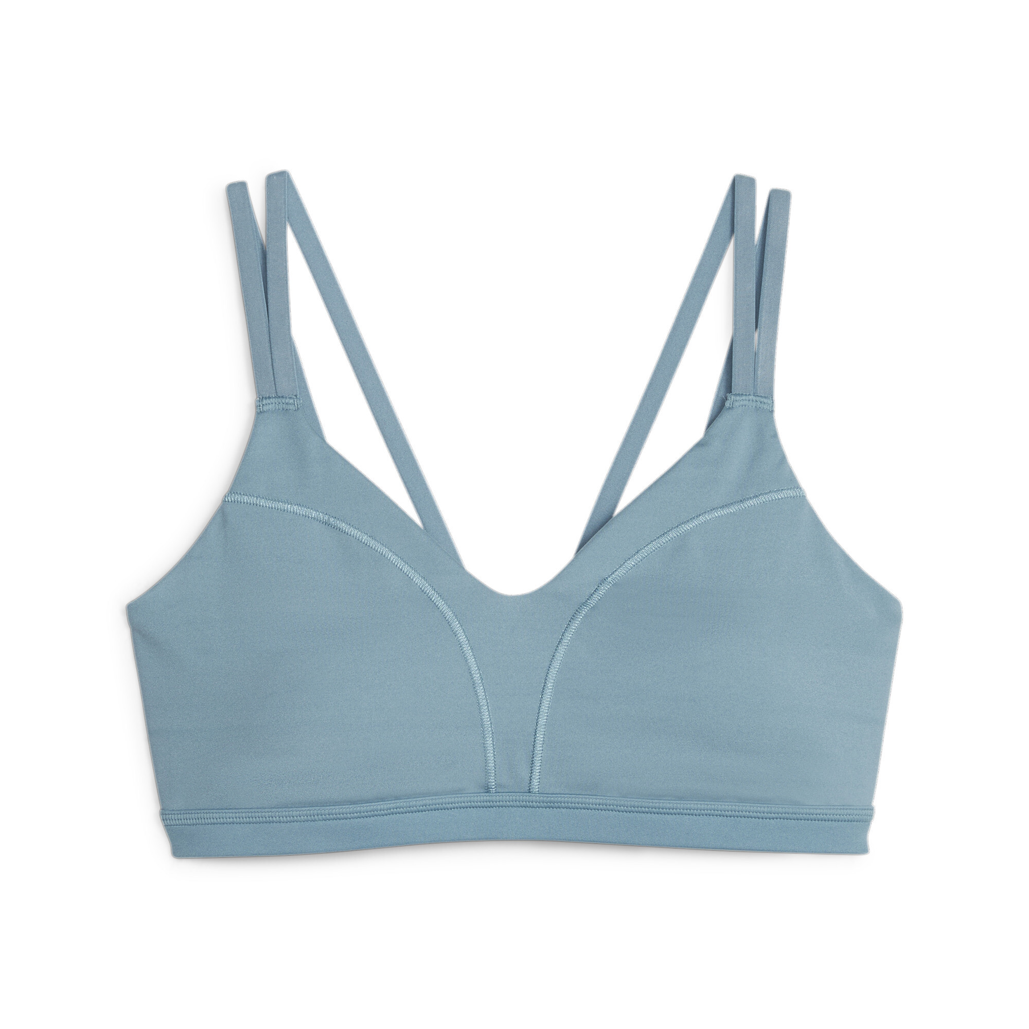 Women's PUMA EVERSCULPT Low Support Training Bra In Blue, Size Medium