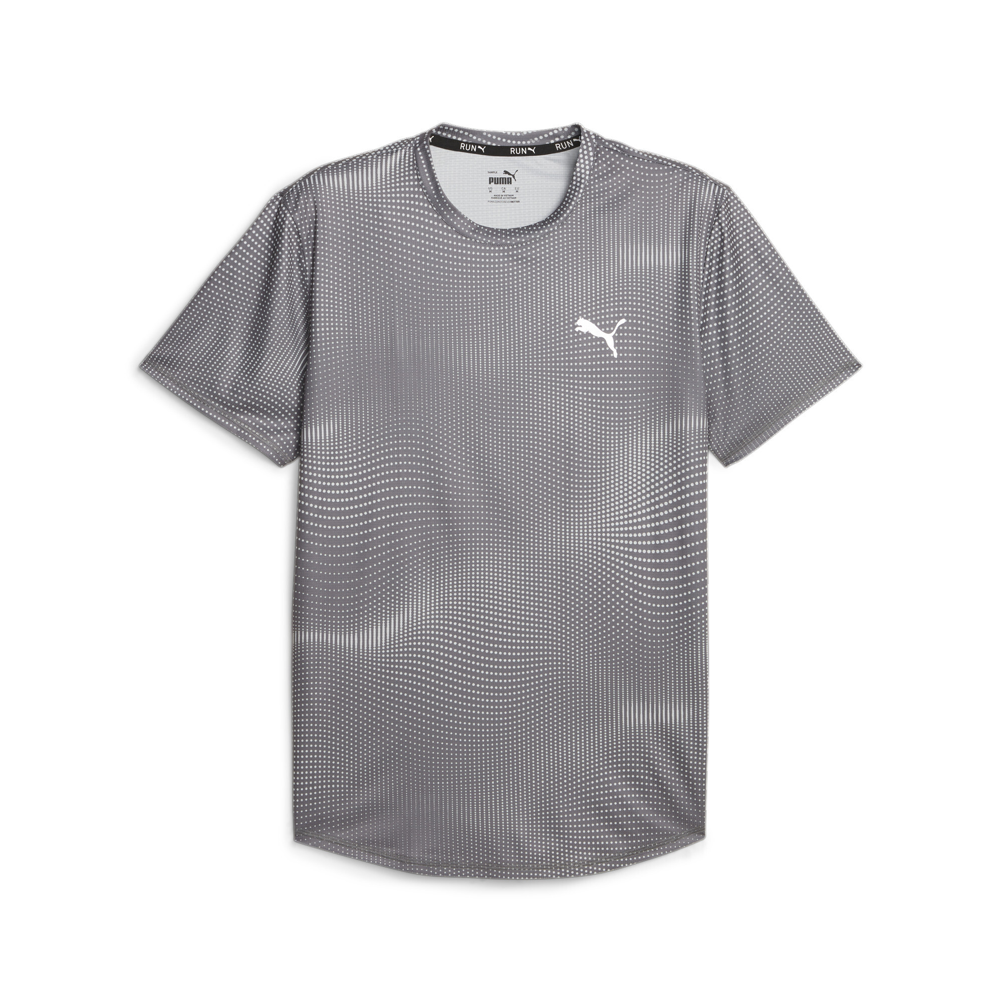 Men's PUMA Run Favourite T-Shirt In Gray, Size Medium