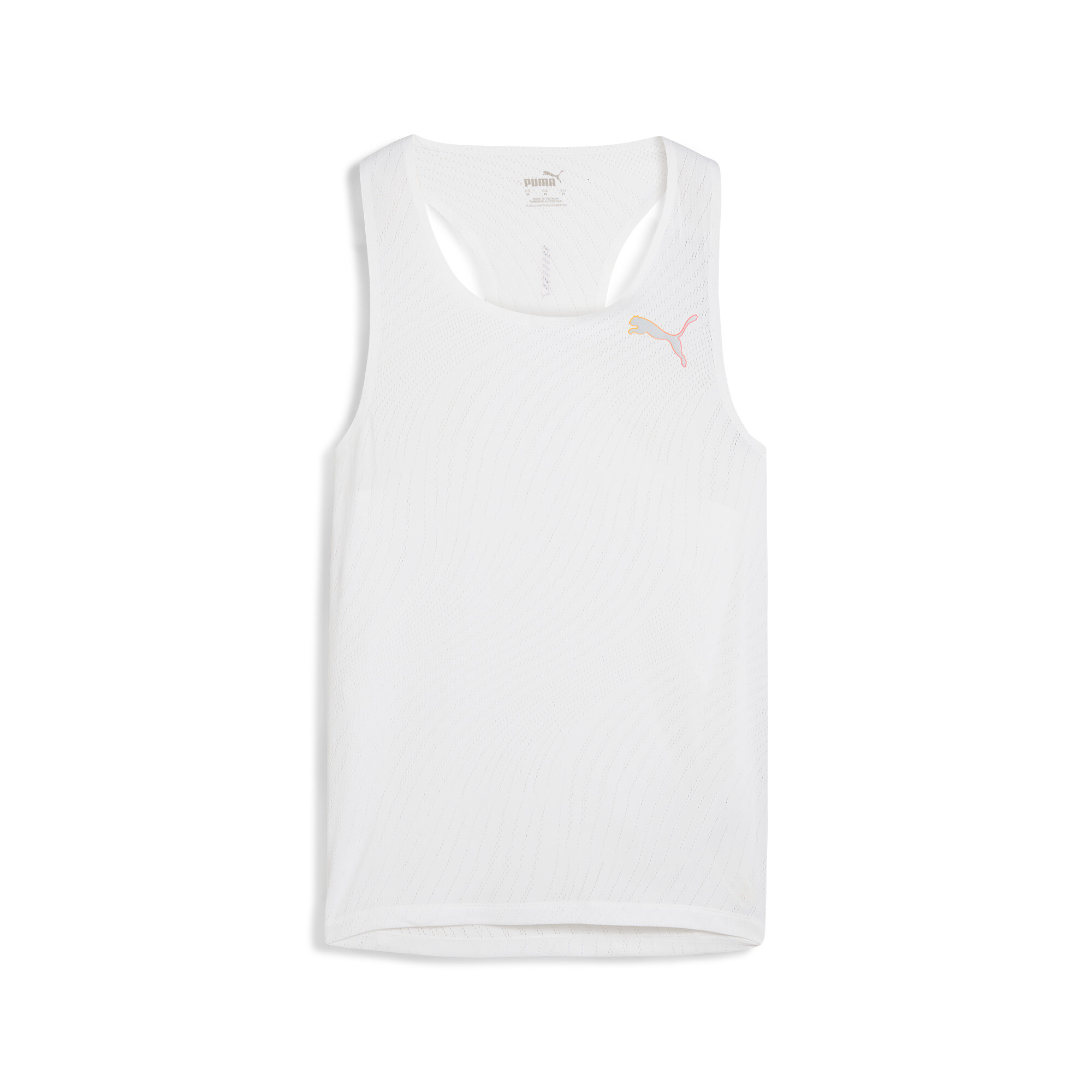 Men's PUMA RUN ULTRASPUN Running Singlet In White, Size Small, Polyester