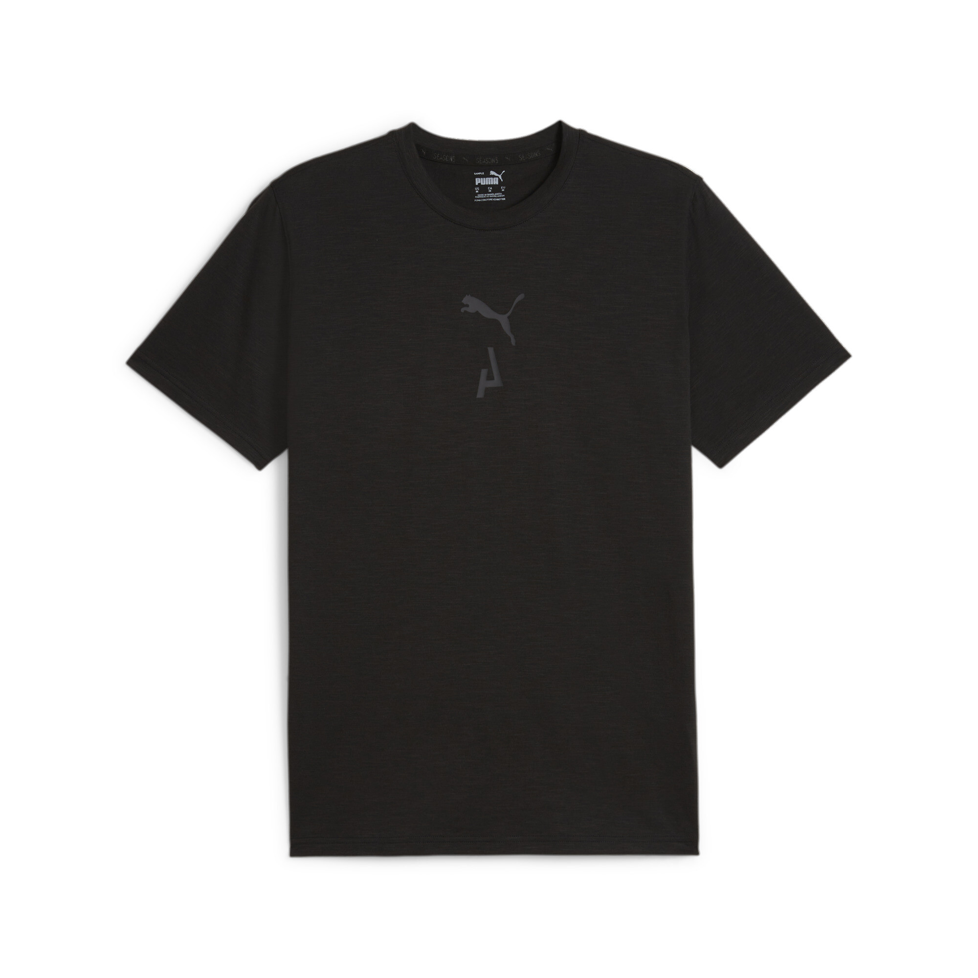 Men's PUMA MEN'S GRAPHIC SEASONS Training T-Shirt In Black, Size XS
