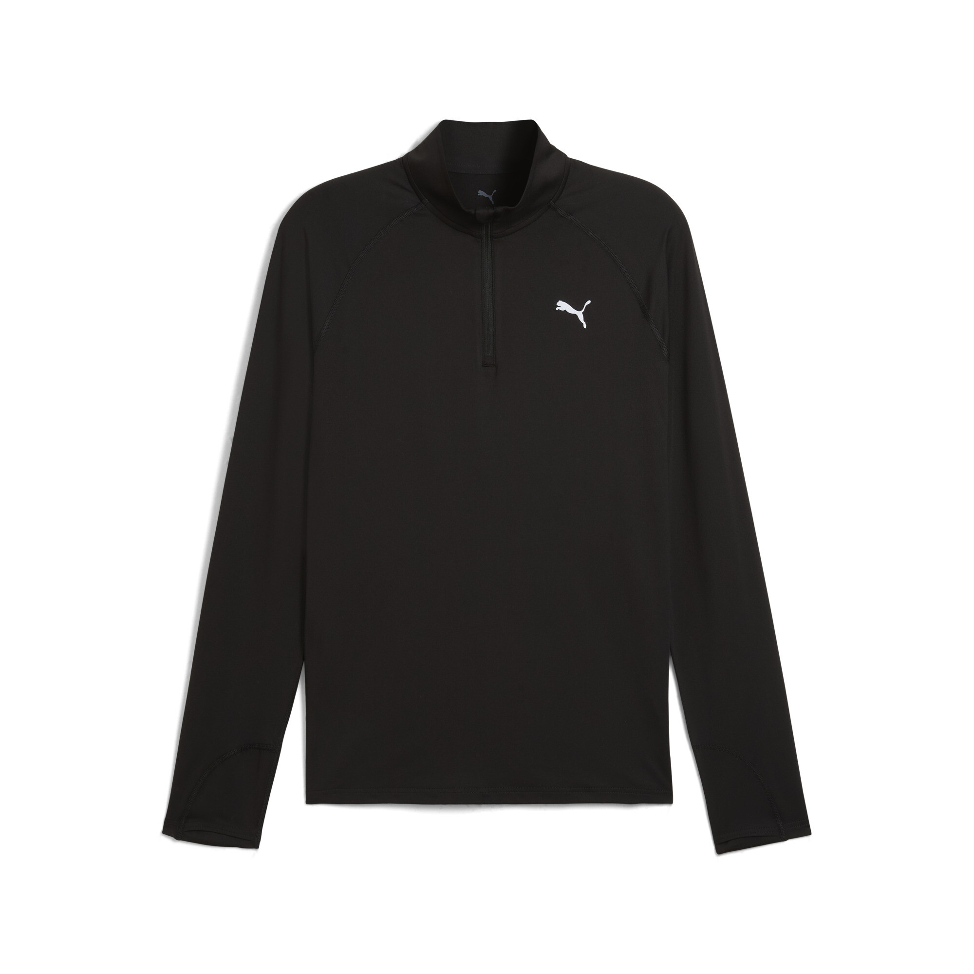 Men's PUMA VELOCITY CLOUDSPUN Running Quarter-Zip Top Men In Black, Size Large