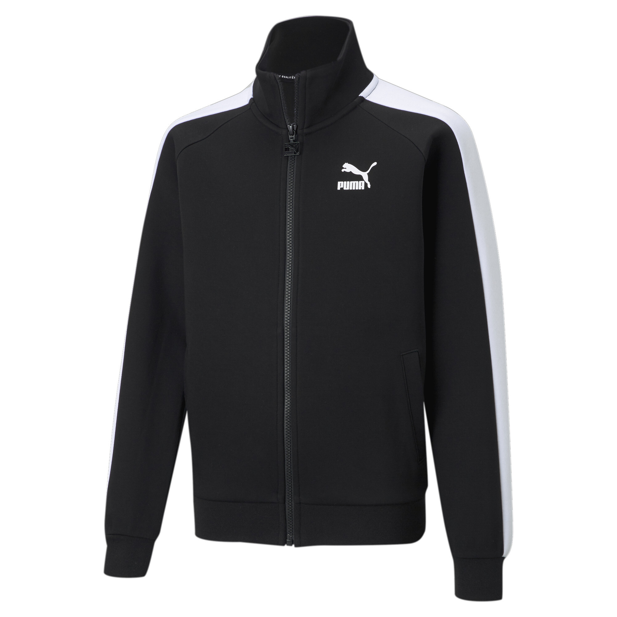 PUMA Iconic T7 Track Jacket In Black, Size 11-12 Youth