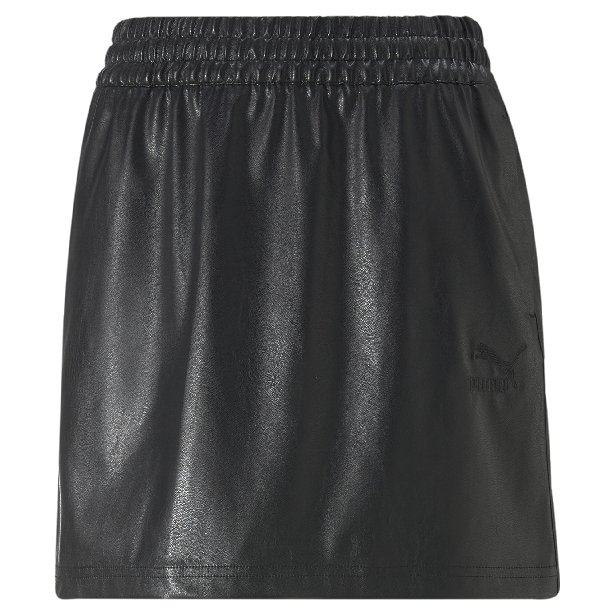 Women's PUMA T7 Synthetic Mini Skirt Women In Black, Size Small