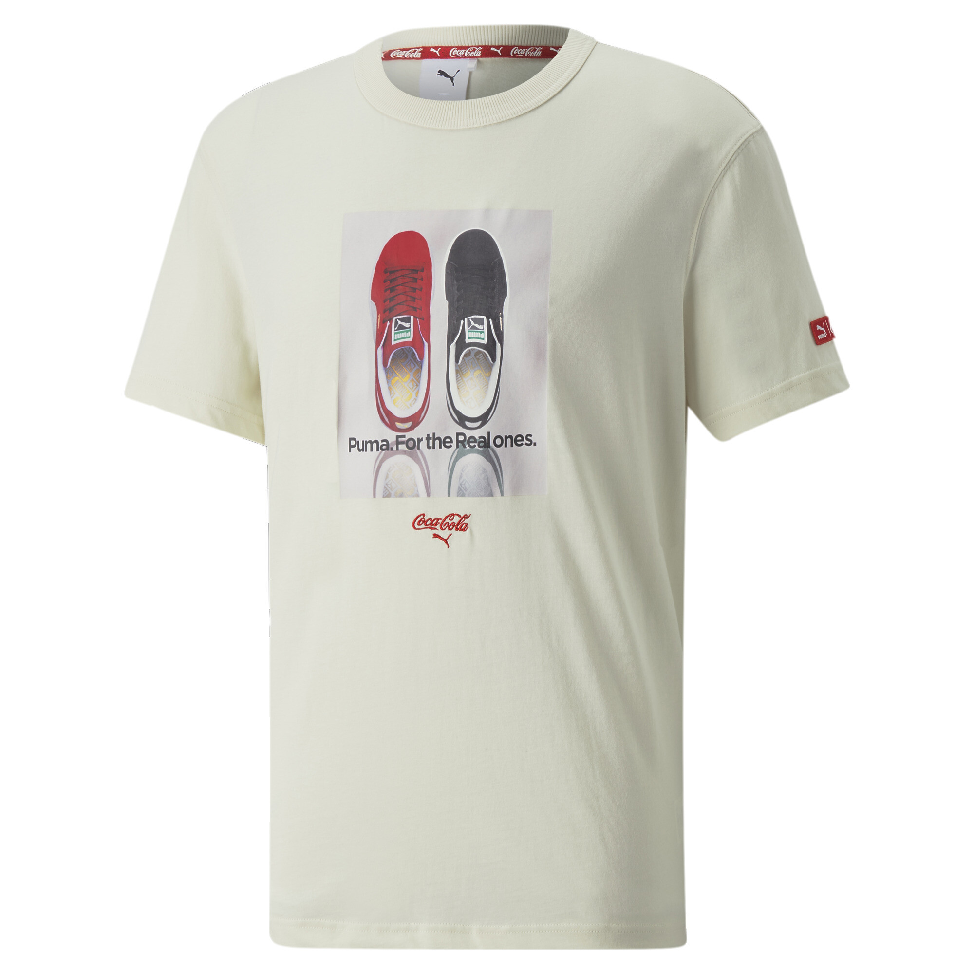 Men's PUMA X COCA-COLA Relaxed T-Shirt Men In White, Size XS