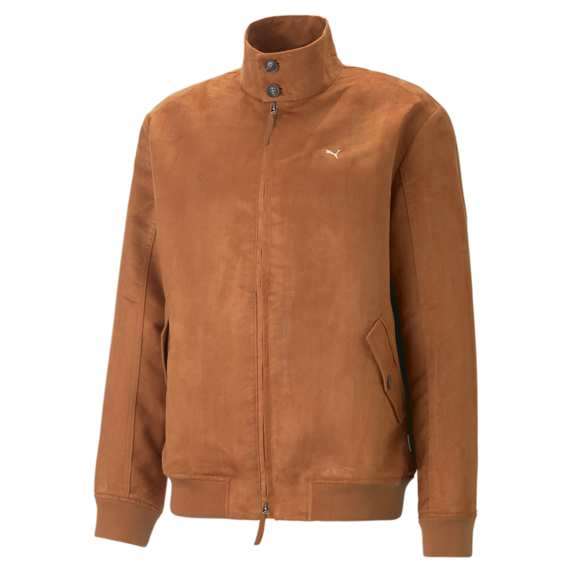 Men's PUMA MMQ Harrington Jacket In Brown, Size 2XL
