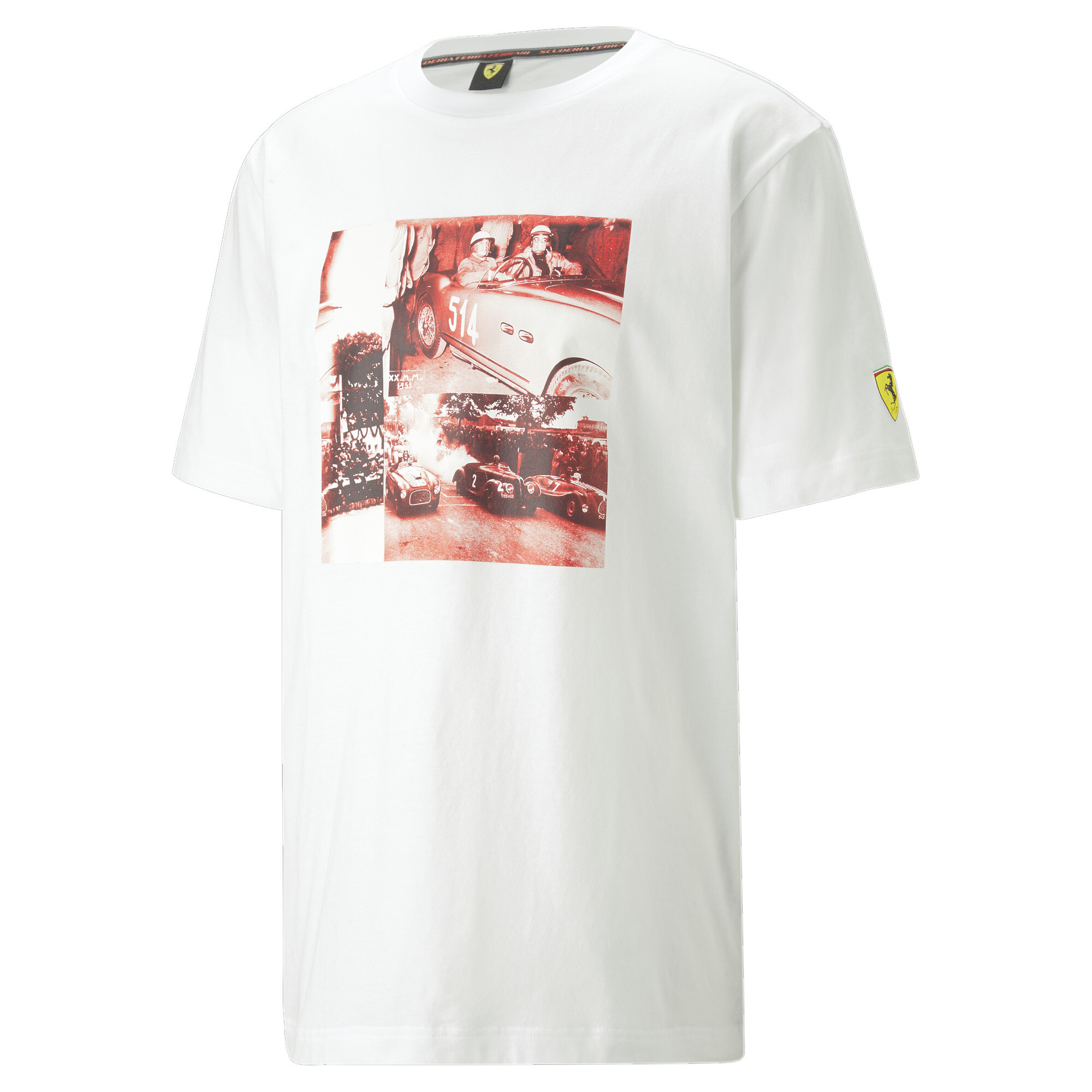 Men's PUMA Scuderia Ferrari Road Trip T-Shirt Men In White, Size XS