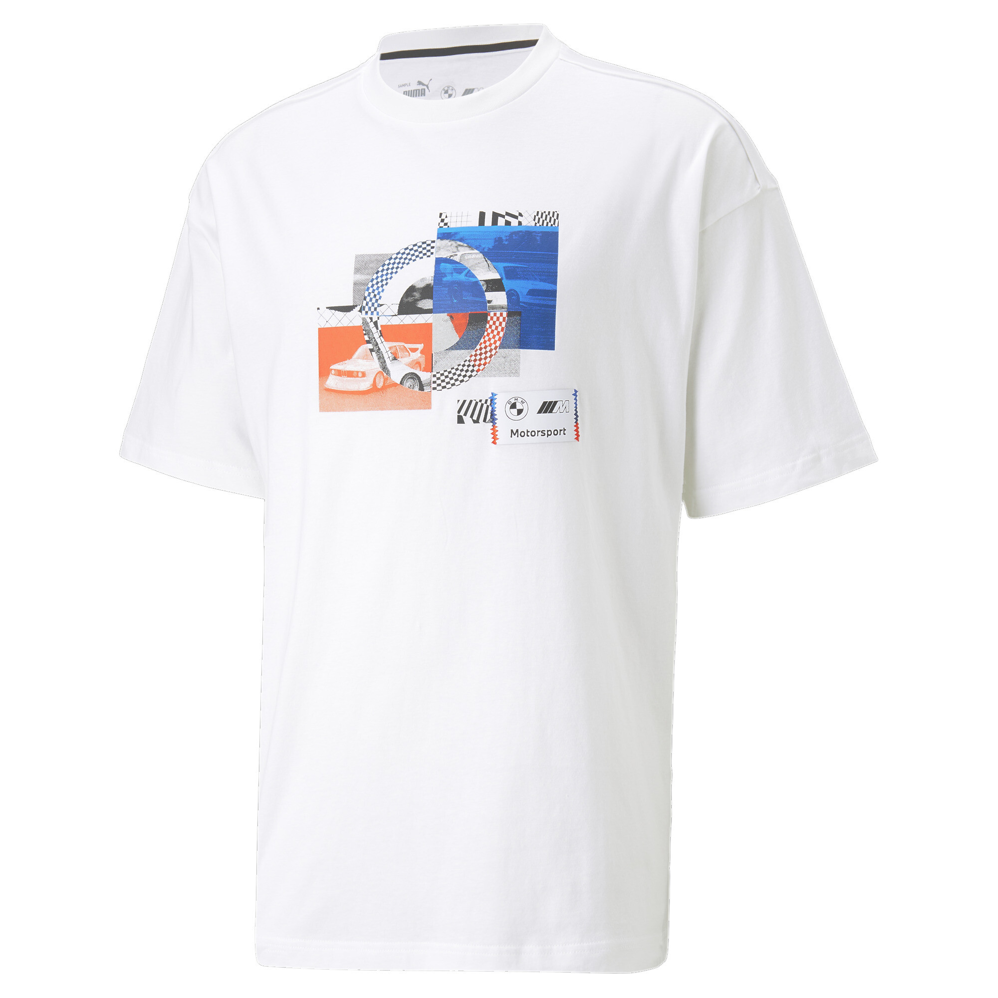 Men's PUMA BMW M Motorsport Statement Car Graphic T-Shirt Men In White, Size XS, Cotton