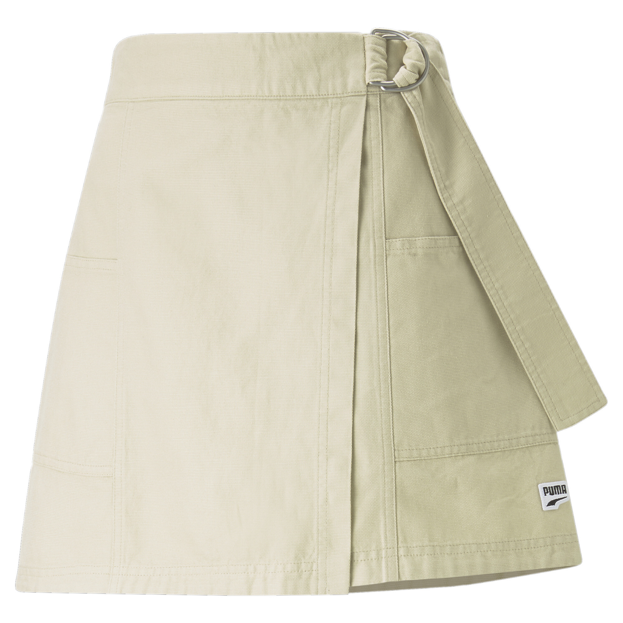 Women's PUMA Downtown Skirt Women In Beige, Size Medium