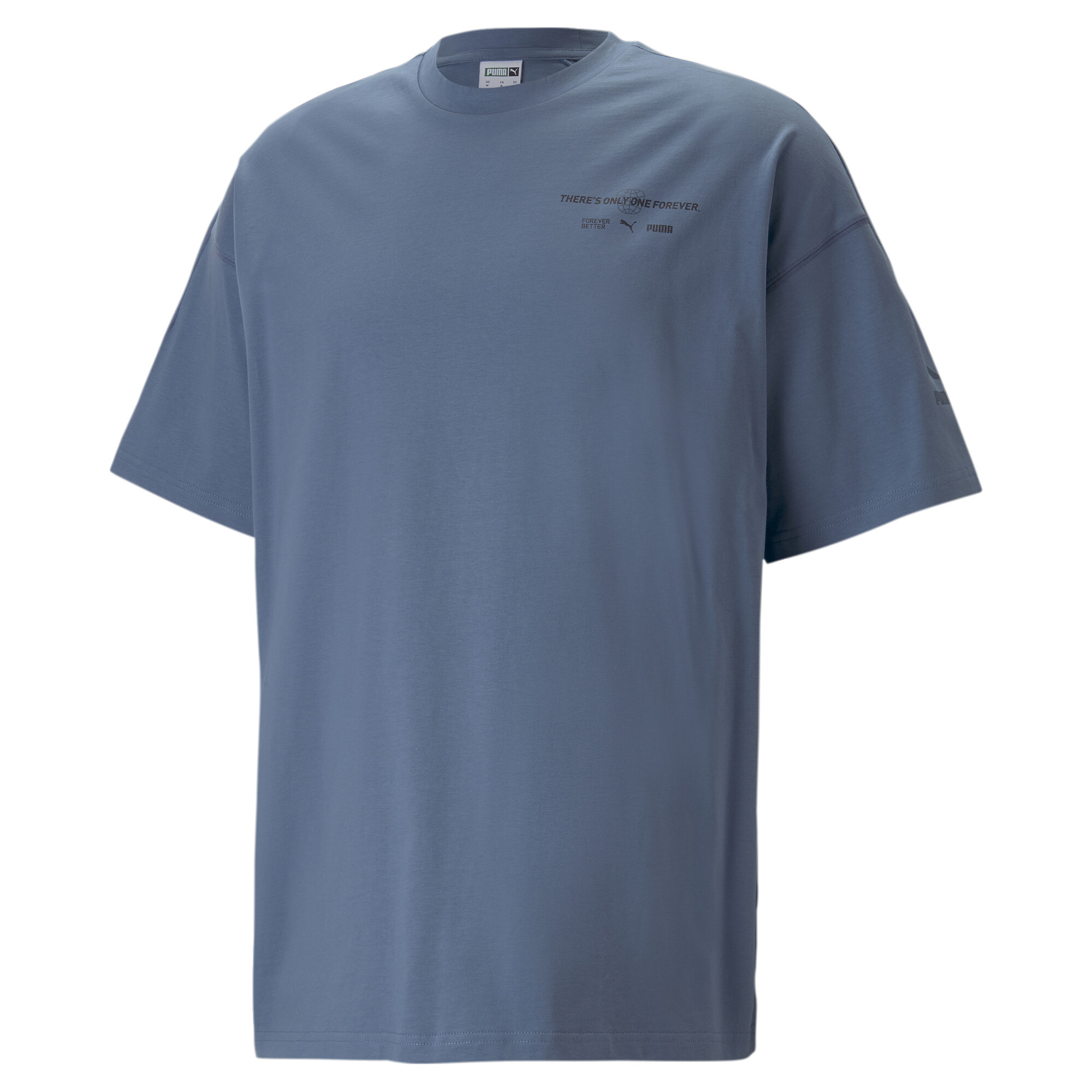Men's PUMA Classics RE:ESCAPE T-Shirt Men In Blue, Size XS