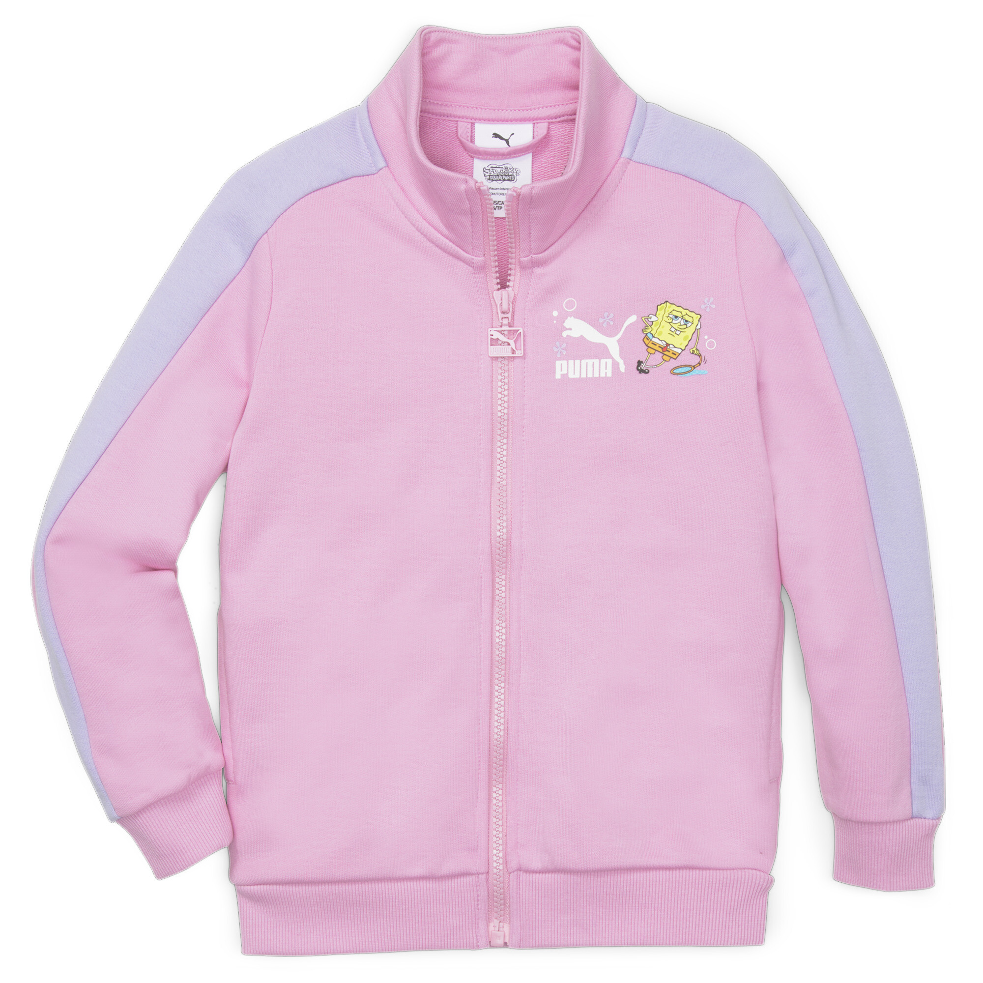 PUMA X SPONGEBOB T7 Jacket Kids In Pink, Size 1-2 Youth