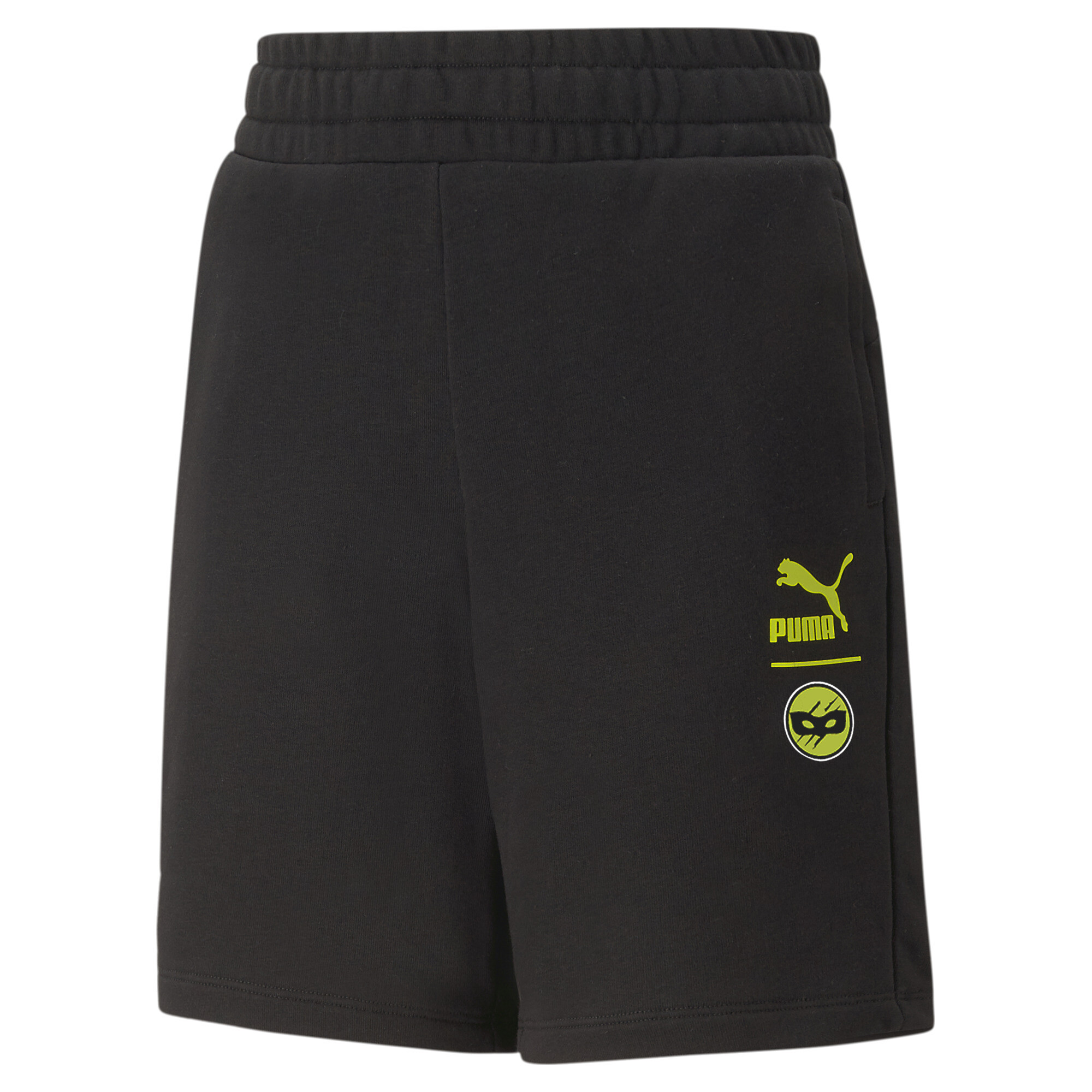 PUMA X MIRACULOUS Shorts In Black, Size 9-10 Youth