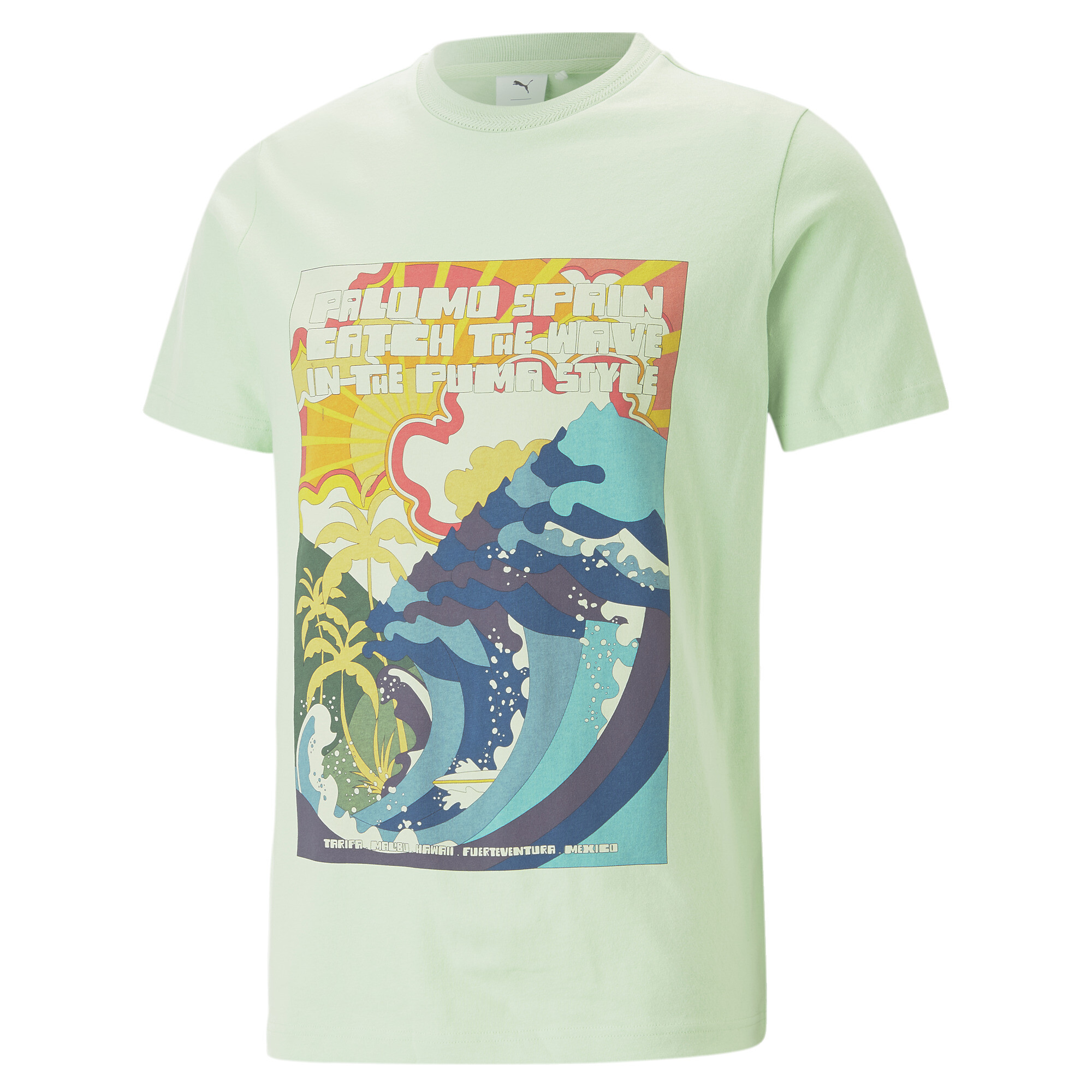 Men's PUMA X PALOMO Graphic T-Shirt In 40 - Green, Size Small