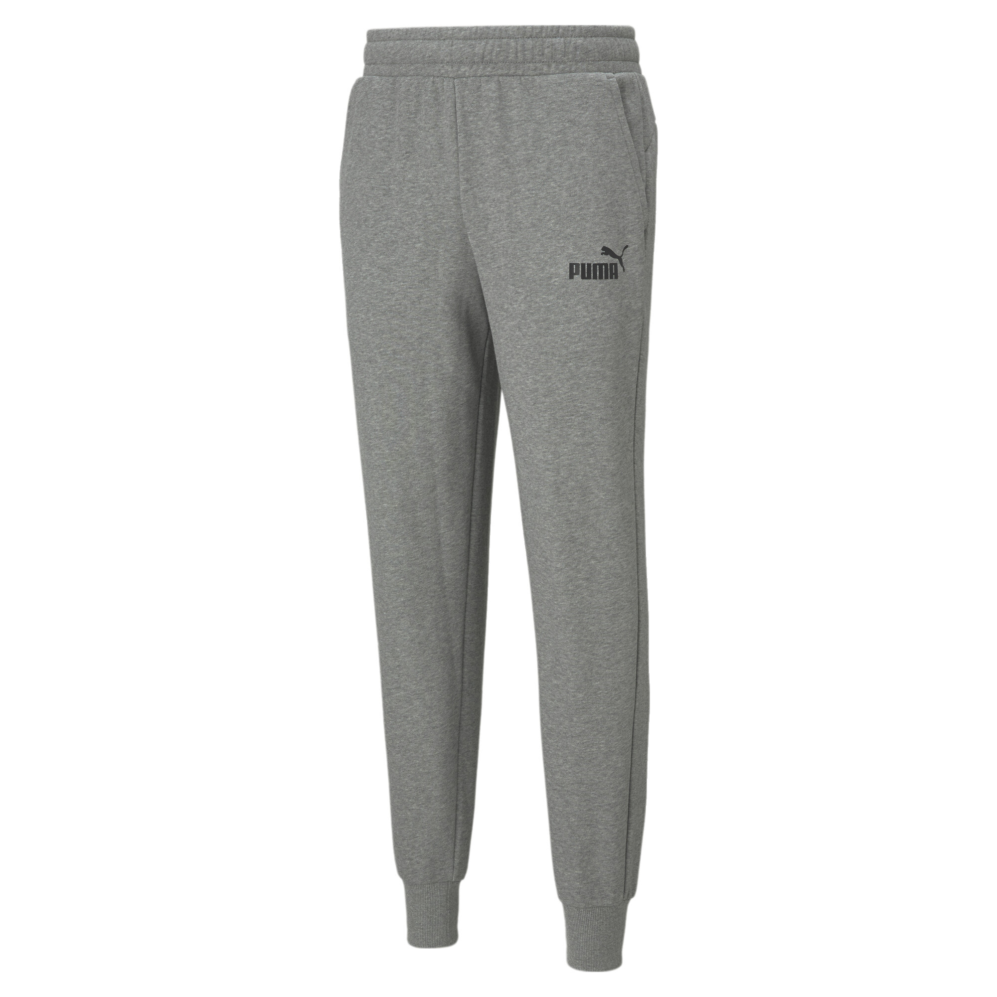 Men's PUMA Essentials Logo Sweatpants Men In Heather, Size XL