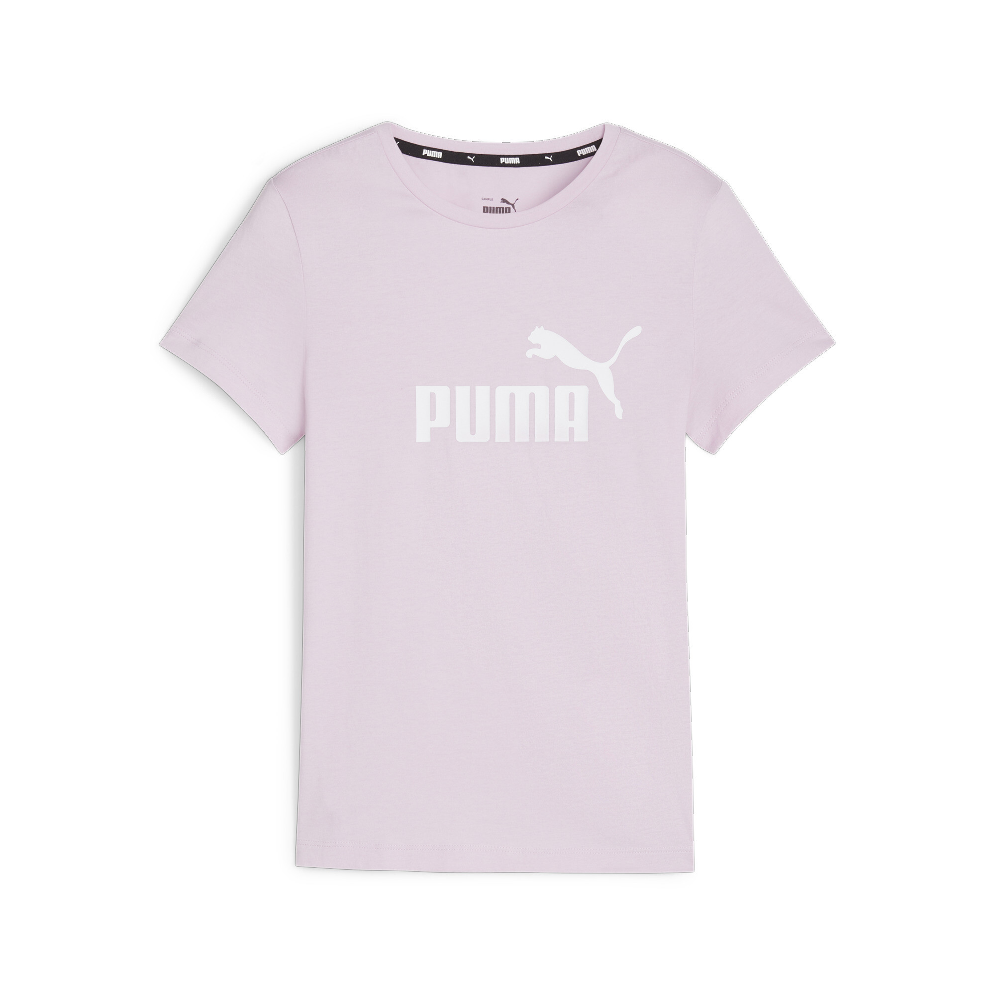 PUMA Essentials Logo T-Shirt In Purple, Size 7-8 Youth