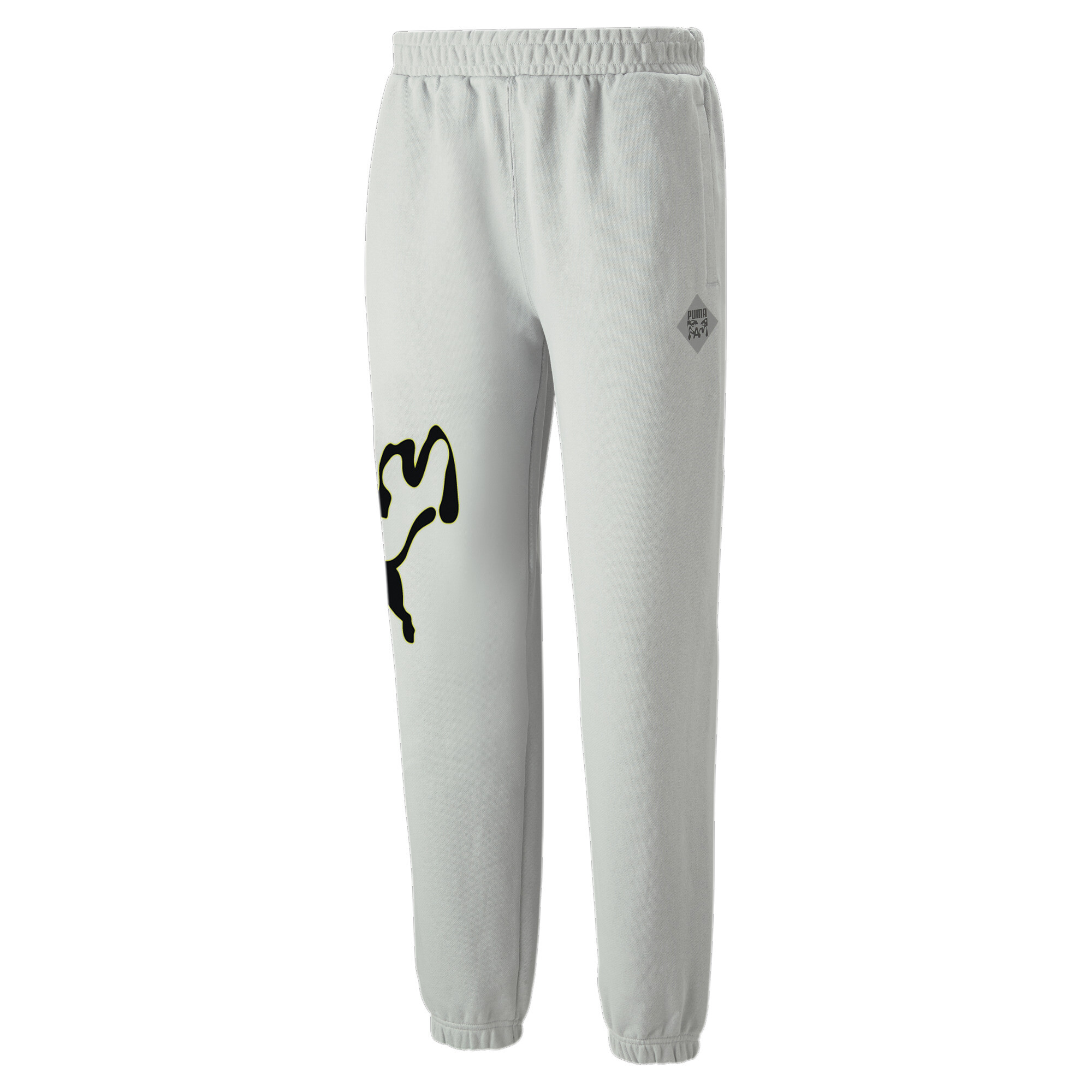 Men's PUMA X PERKS AND MINI Graphic Sweatpants In Gray, Size XS
