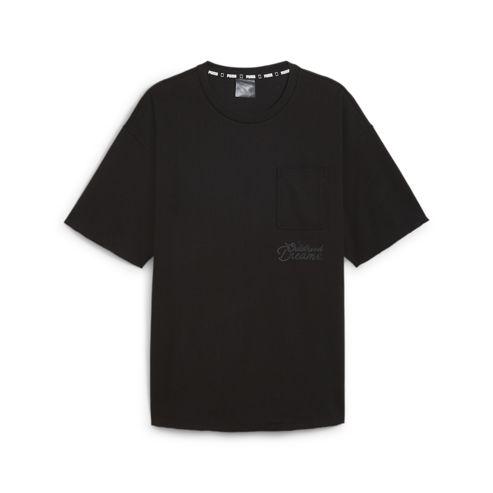 Men's PUMA X CHILDHOOD DREAMS Mesmerize Basketball T-Shirt In Black, Size XL