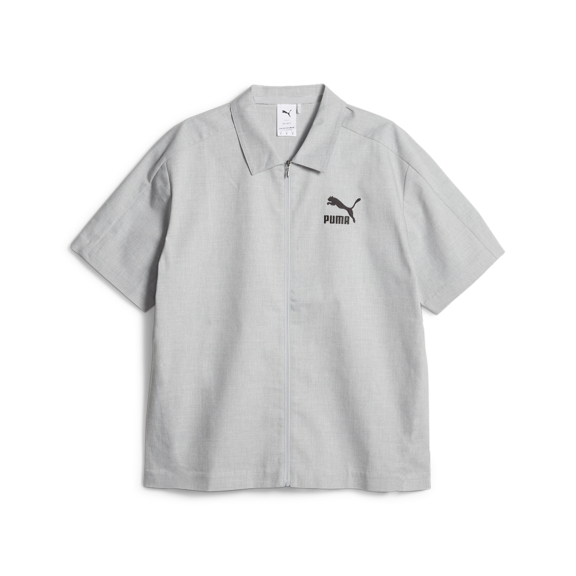Men's PUMA LUXE SPORT T7 Shirt In Heather, Size Medium