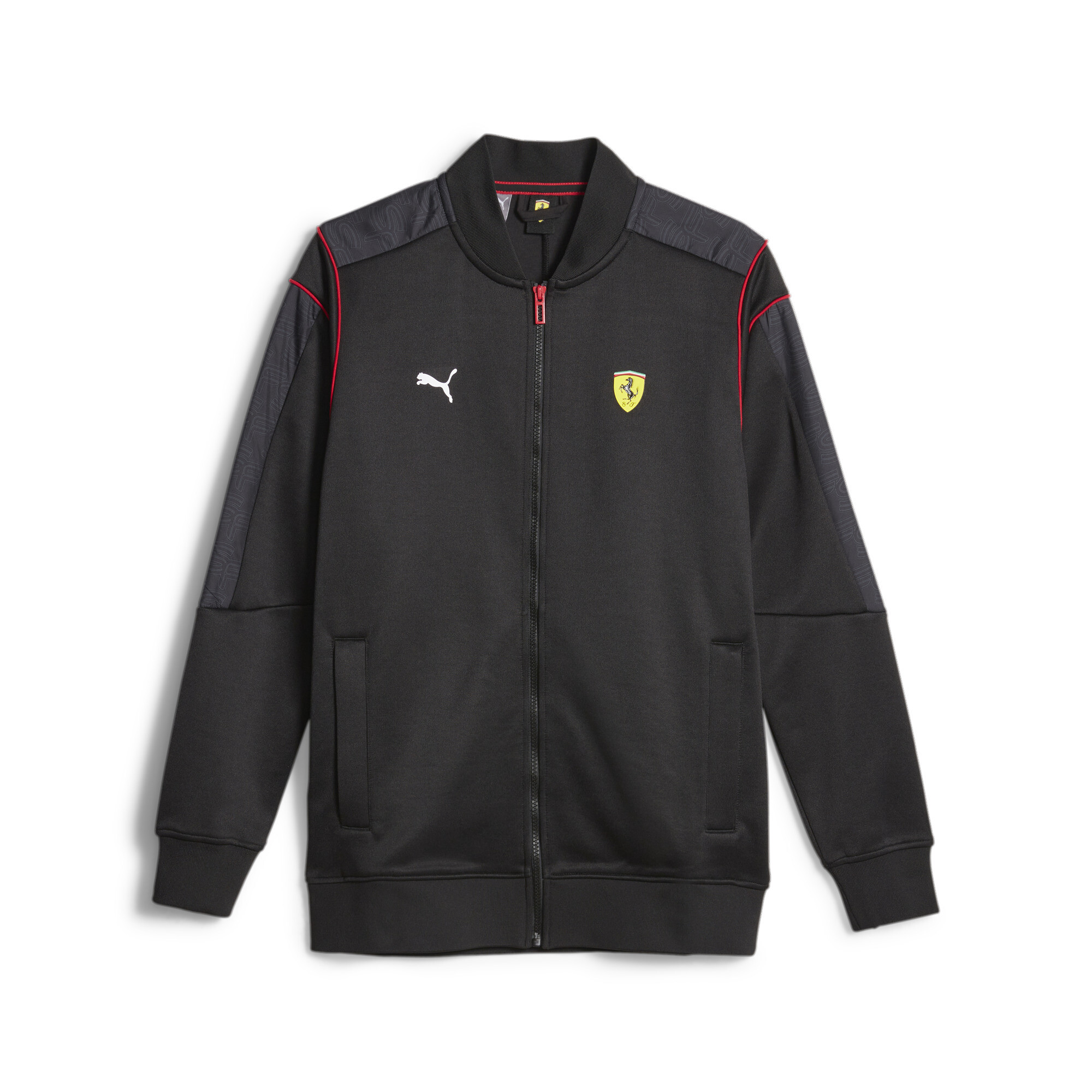 Men's PUMA Scuderia Ferrari Race MT7 Track Jacket In Black, Size XL