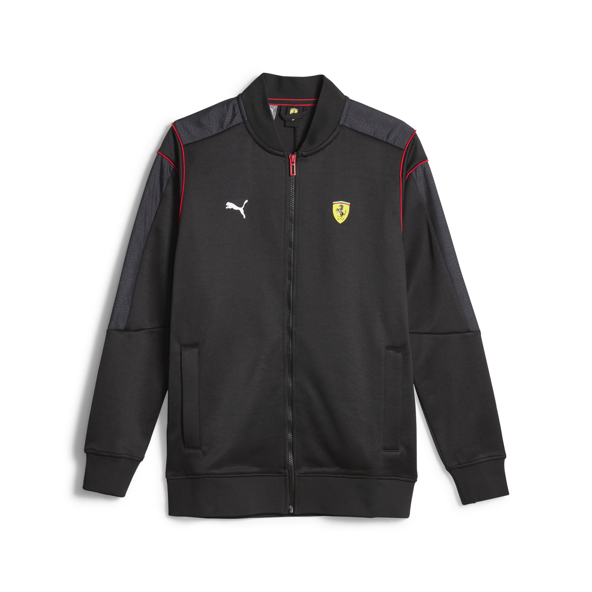 Men's PUMA Scuderia Ferrari Race MT7 Track Jacket In Black, Size Medium