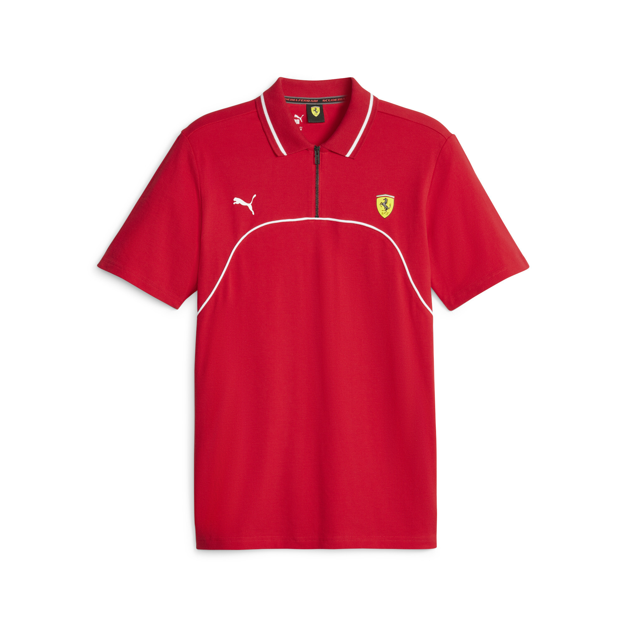 Men's PUMA Scuderia Ferrari Polo In Red, Size Small, Cotton