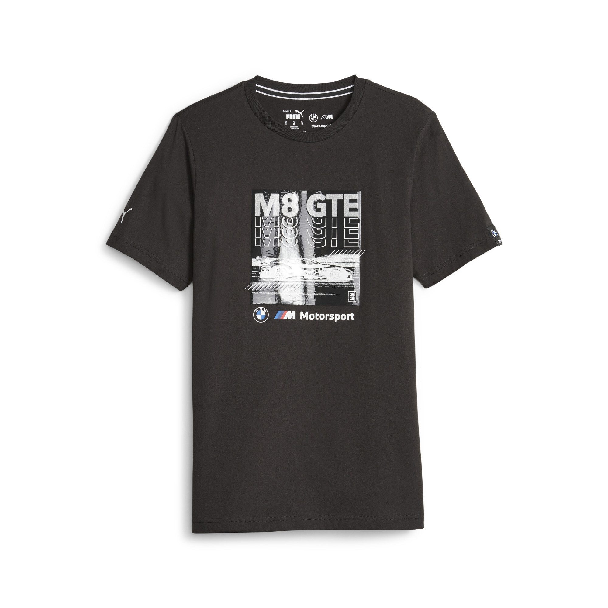 Men's PUMA BMW M Motorsport Car Graphic T-Shirt In Black, Size XS