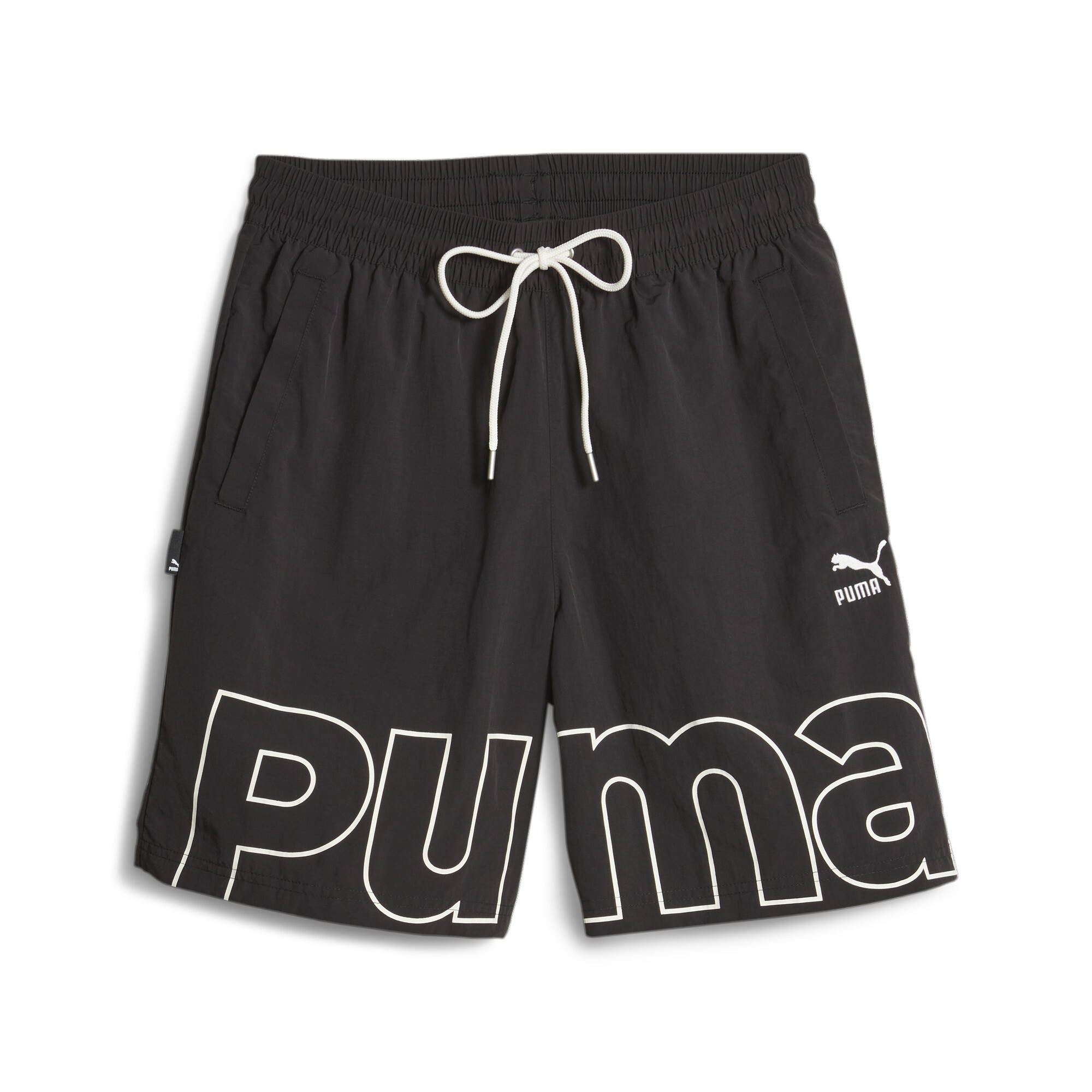 Men's PUMA TEAM Relaxed Shorts In Black, Size Large
