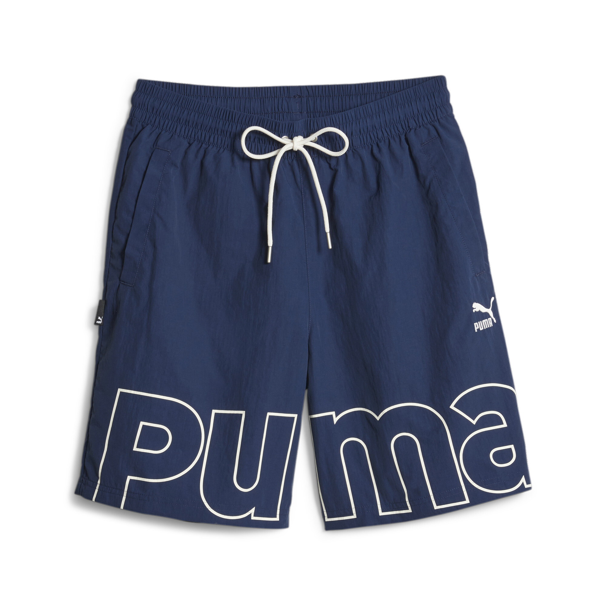 Men's PUMA TEAM Relaxed Shorts In Blue, Size Medium