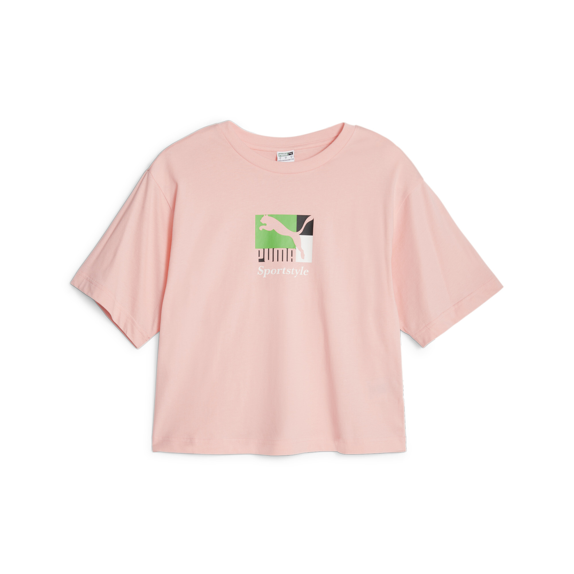 Women's PUMA Classics Brand Love T-Shirt In Pink, Size Large