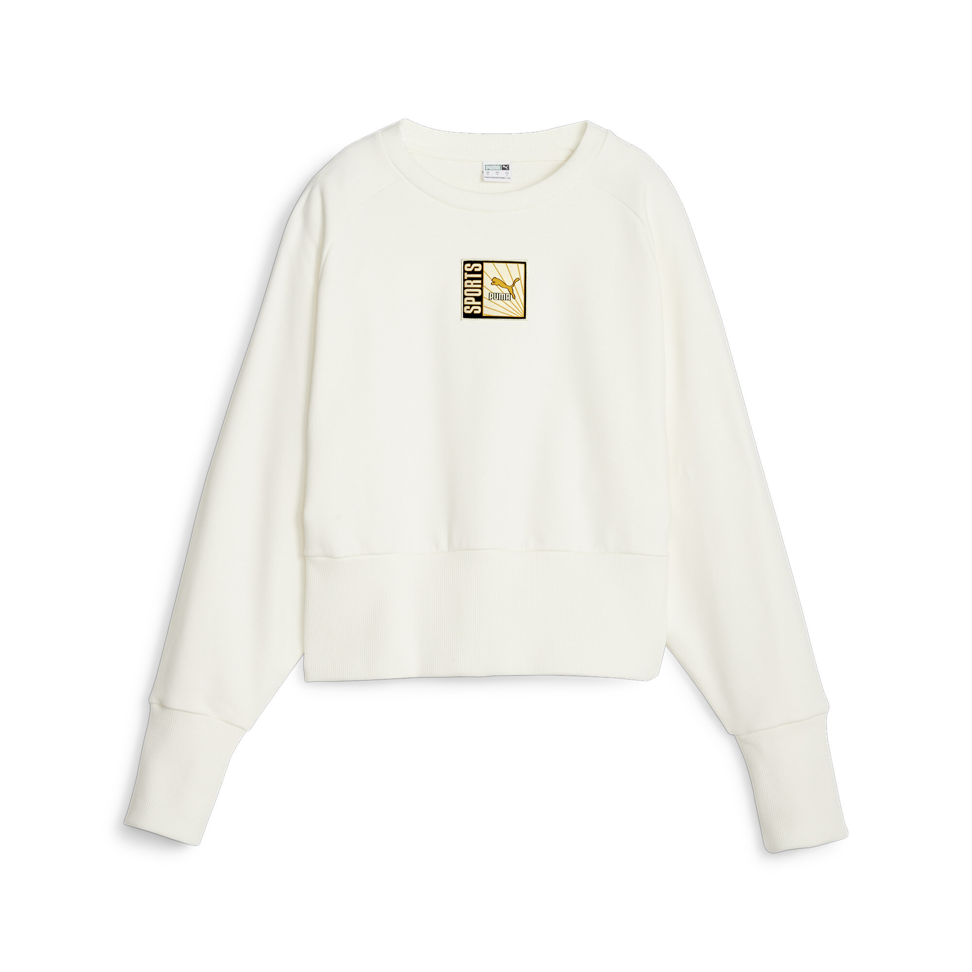 Women's PUMA Classics Sweatshirt In White, Size Large