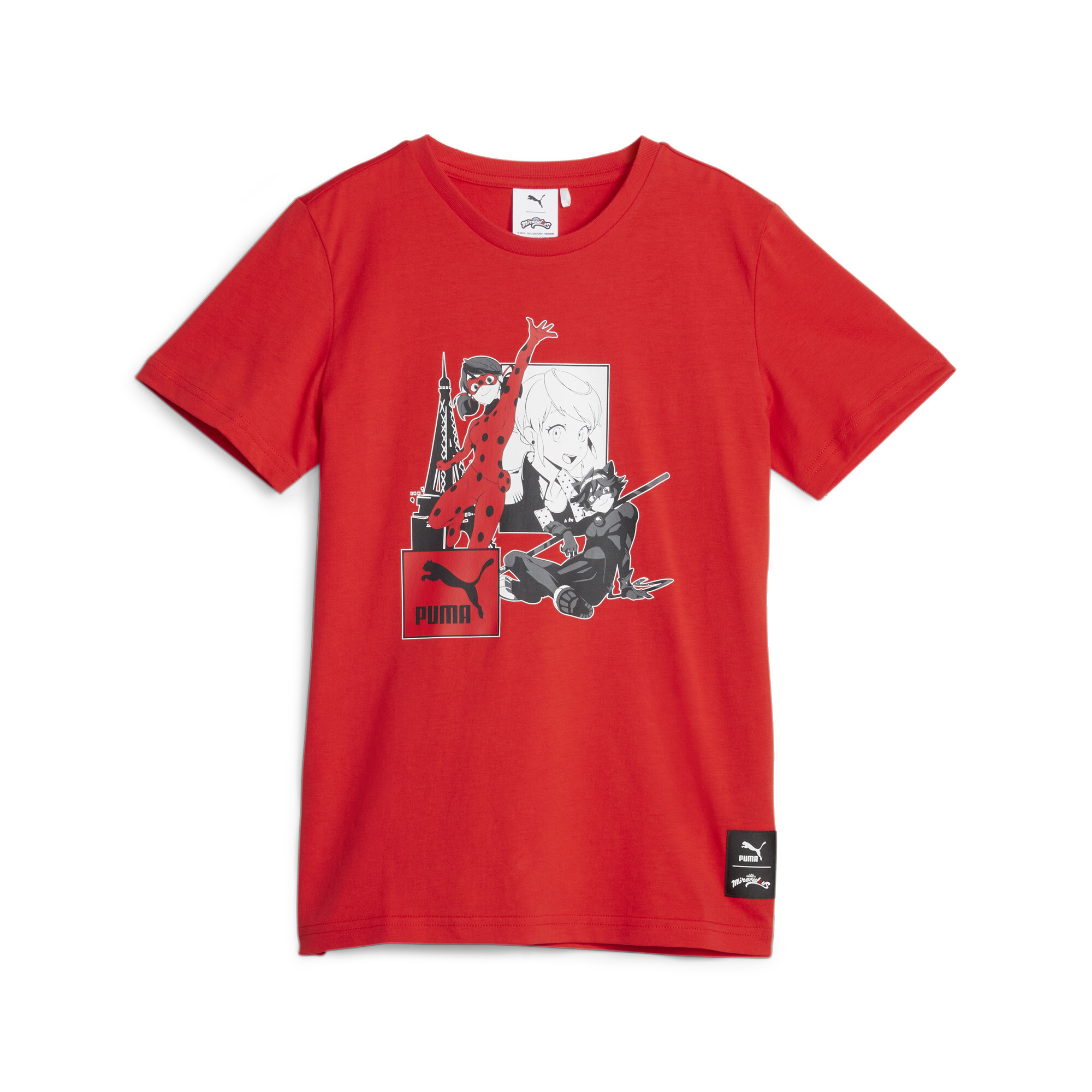 PUMA X MIRACULOUS T-Shirt In 120 - Red, Size 15-16 Youth