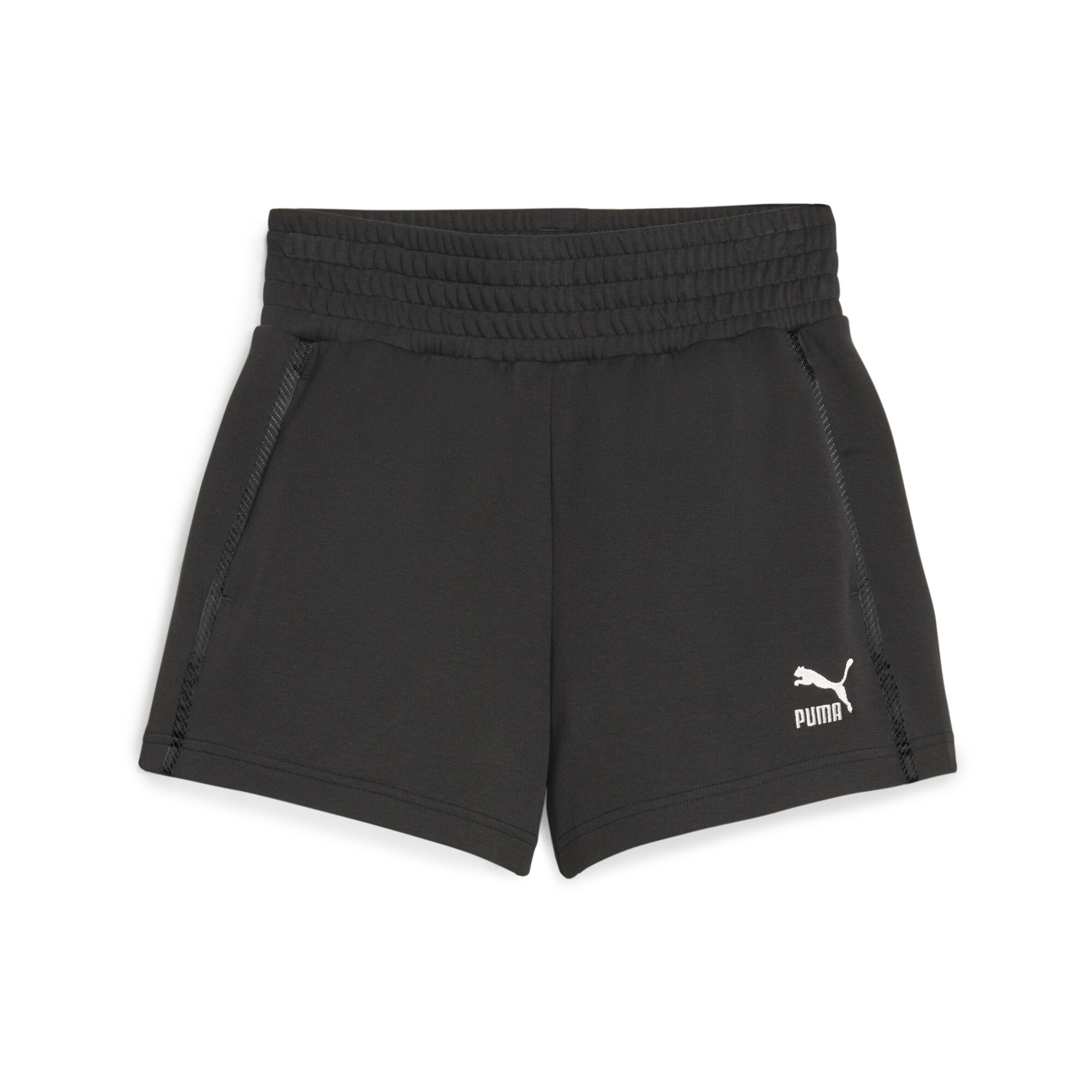 Women's PUMA T7 High Waist Shorts In Black, Size Small