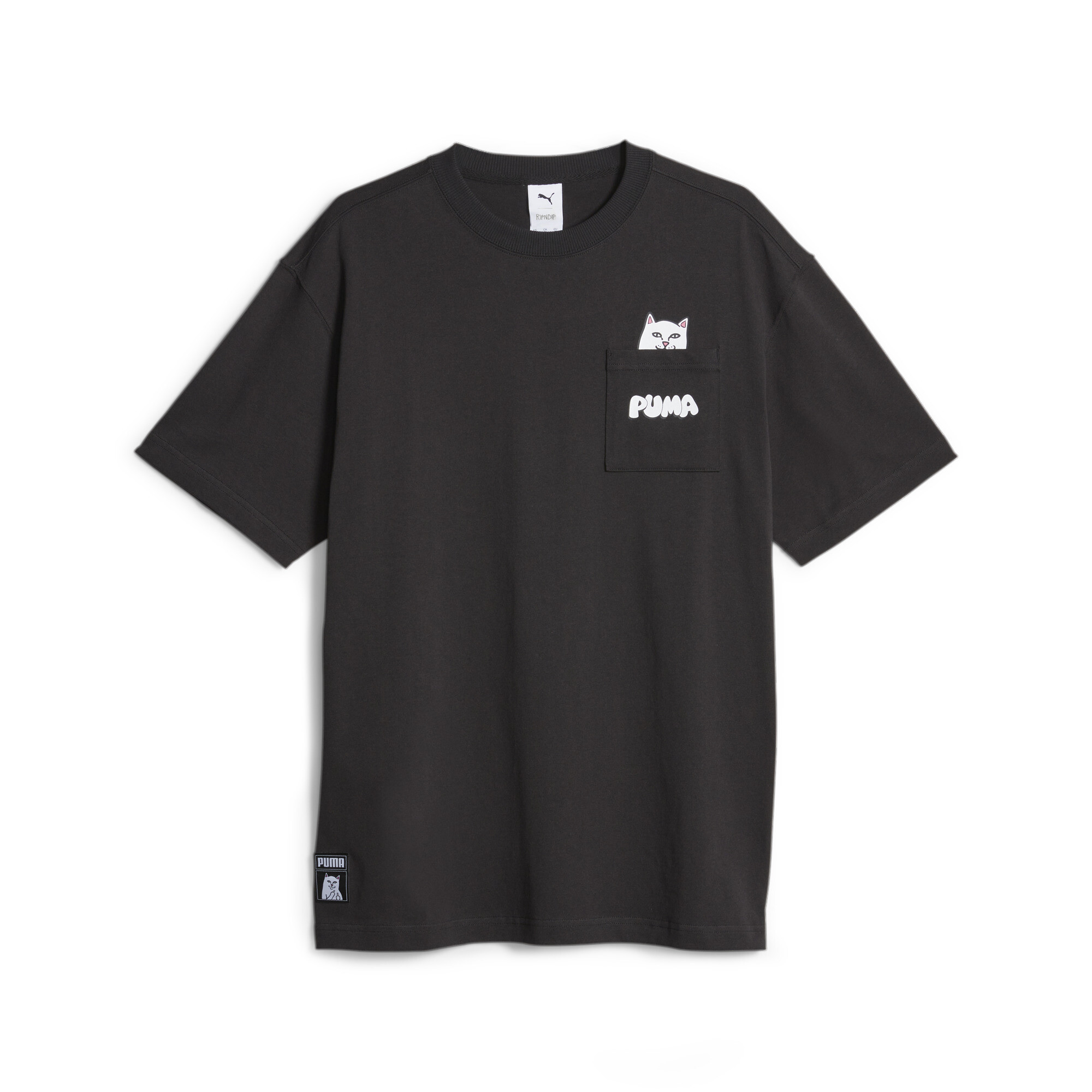 Men's PUMA X RIPNDIP T-Shirt In Black, Size XS