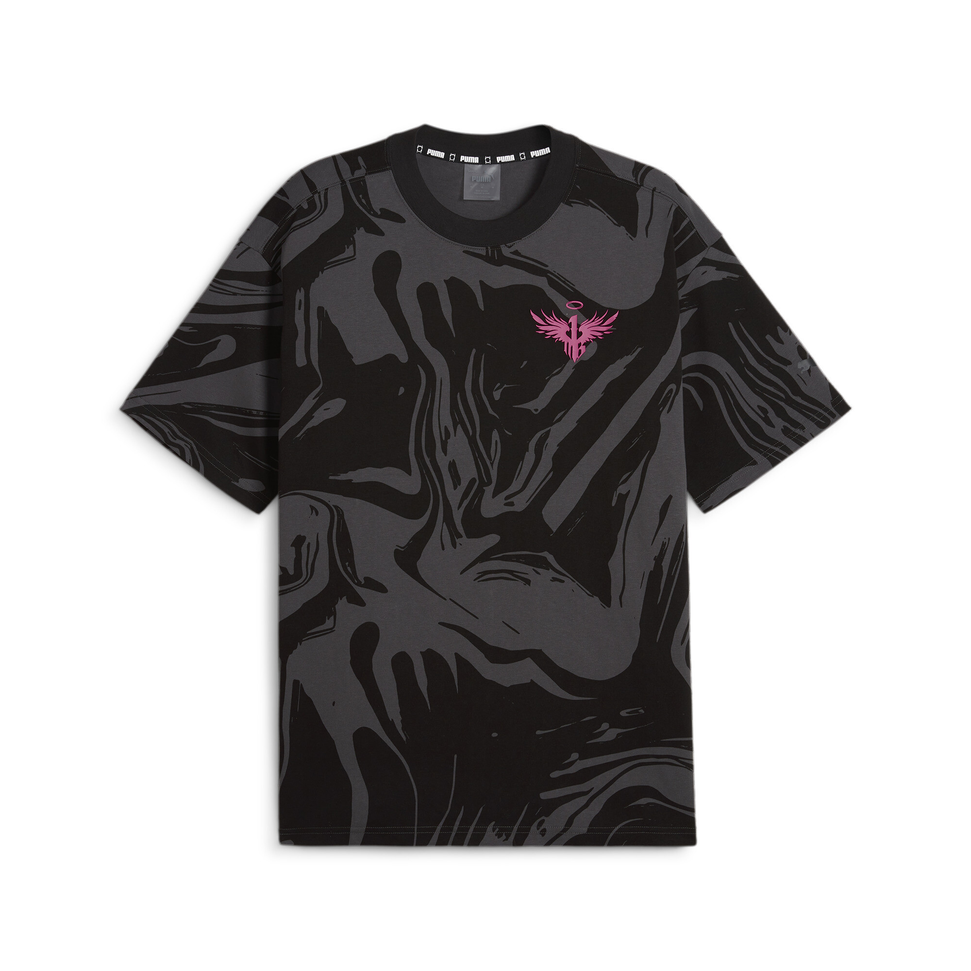Men's PUMA MELO X TOXIC T-Shirt In Black, Size Large