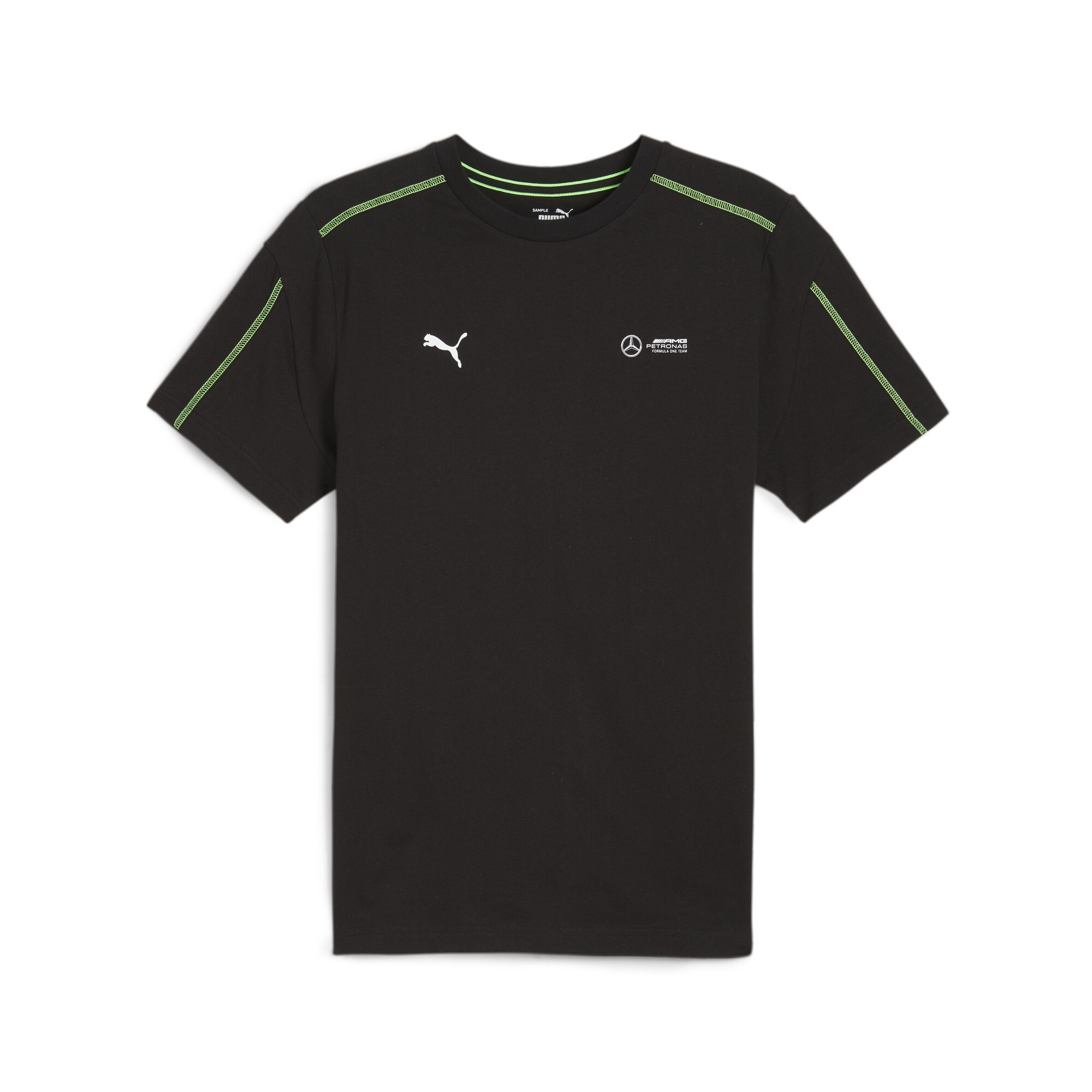 Men's PUMA Mercedes-AMG PETRONAS MT7 T-Shirt In Black, Size XL, Cotton