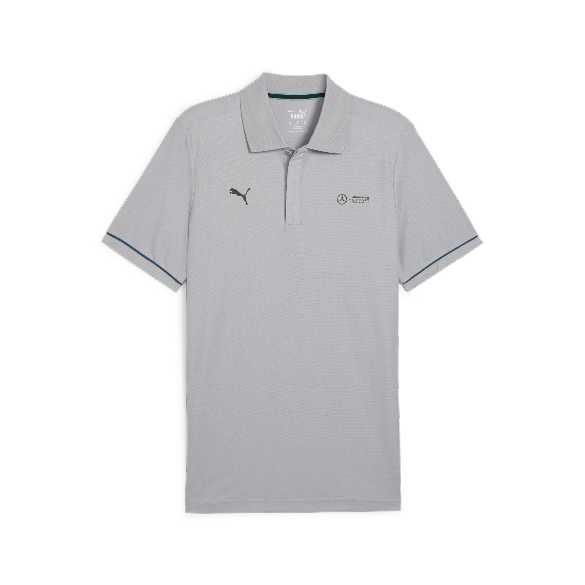 Men's PUMA Mercedes-AMG Petronas Motorsport Polo In Gray, Size Large