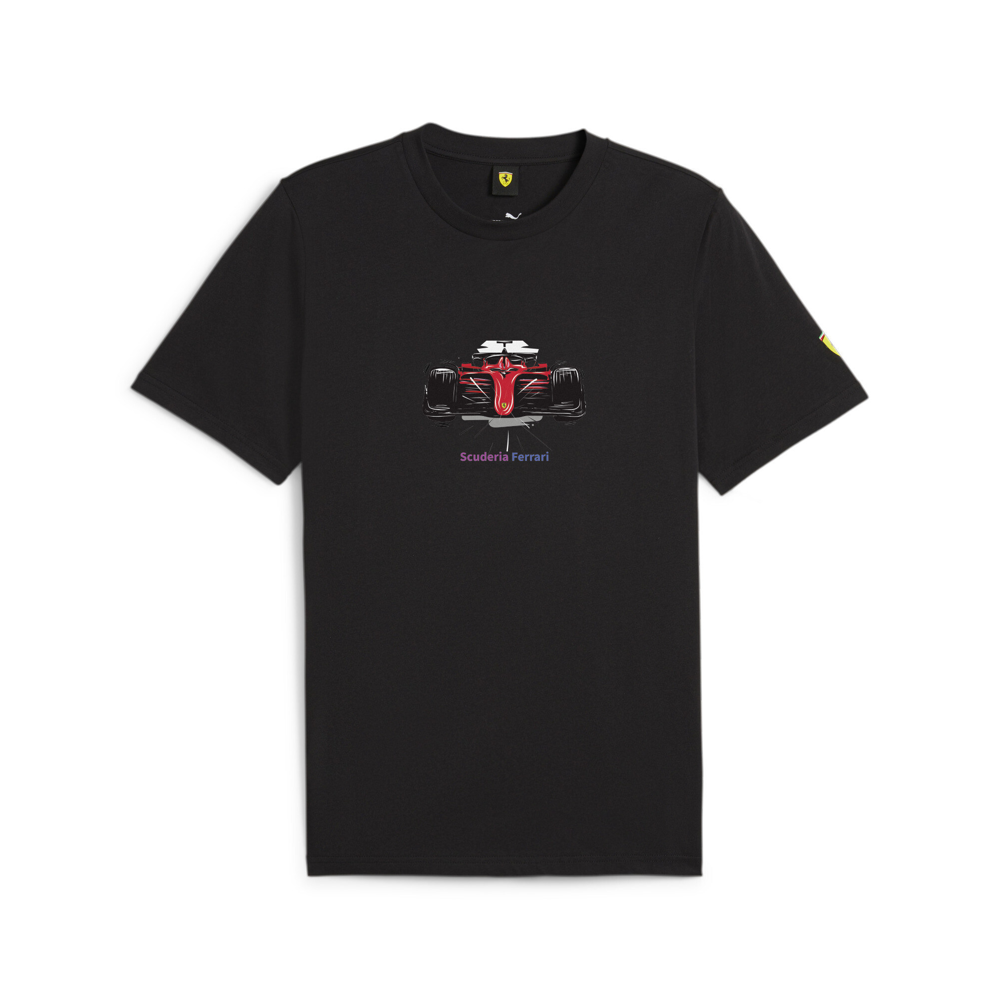 Men's PUMA Scuderia Ferrari Motorsport Race Graphic T-Shirt In Black, Size Small