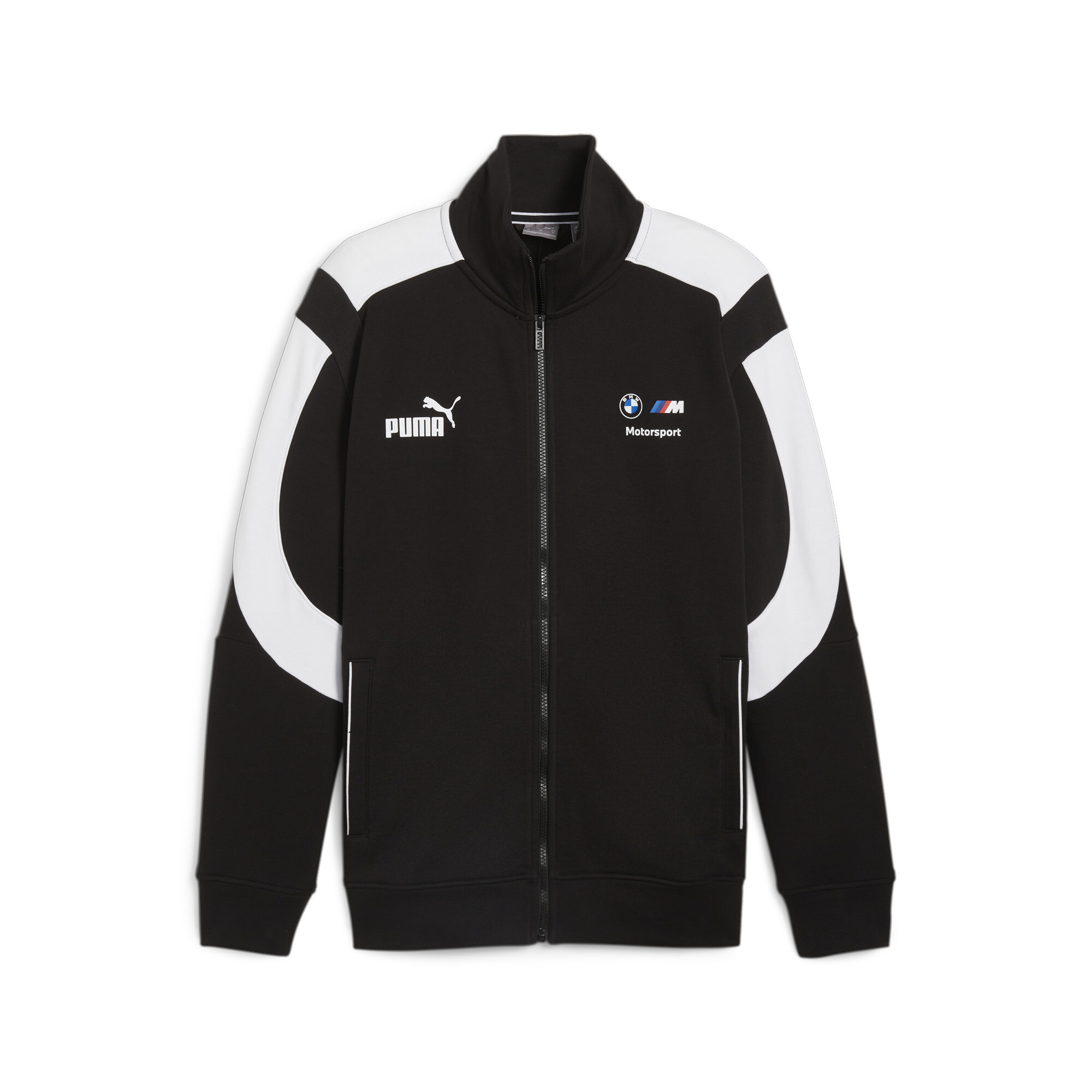 Men's PUMA BMW M Motorsport MT7+ Sweat Jacket In Black, Size 2XL