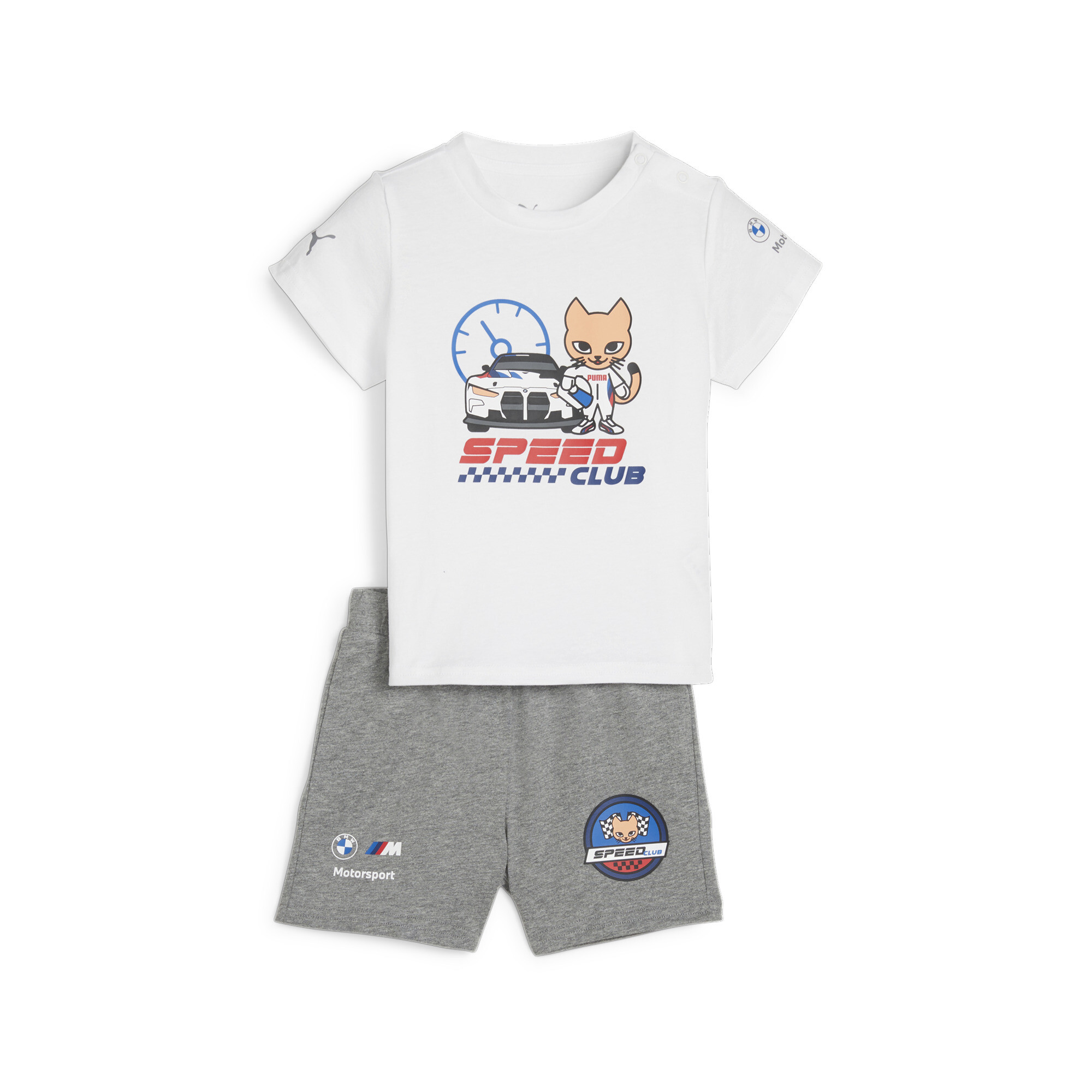 PUMA BMW M Motorsport Toddlers' Set In White, Size 1-2 Youth