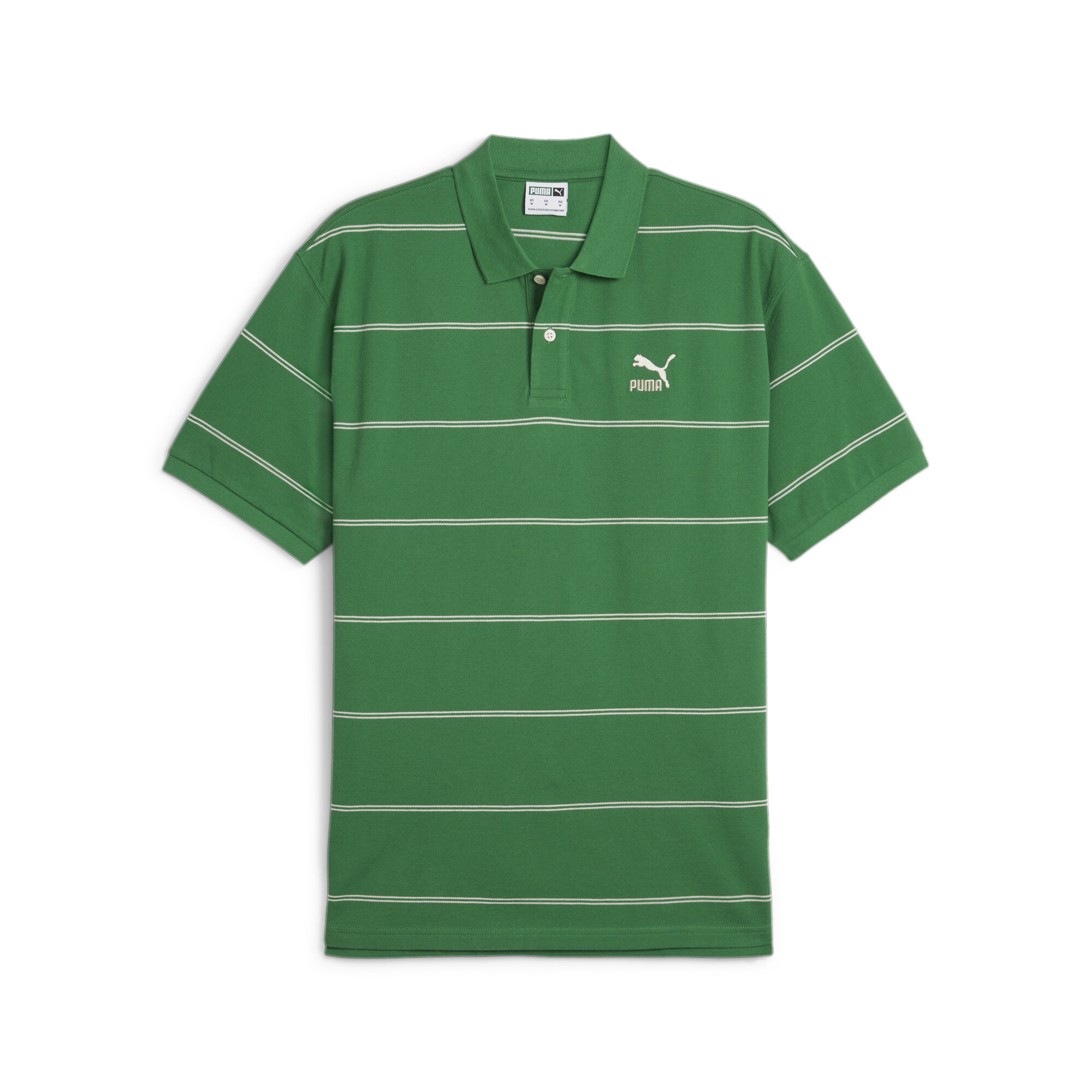 Men's PUMA TEAM Polo In Green, Size Large