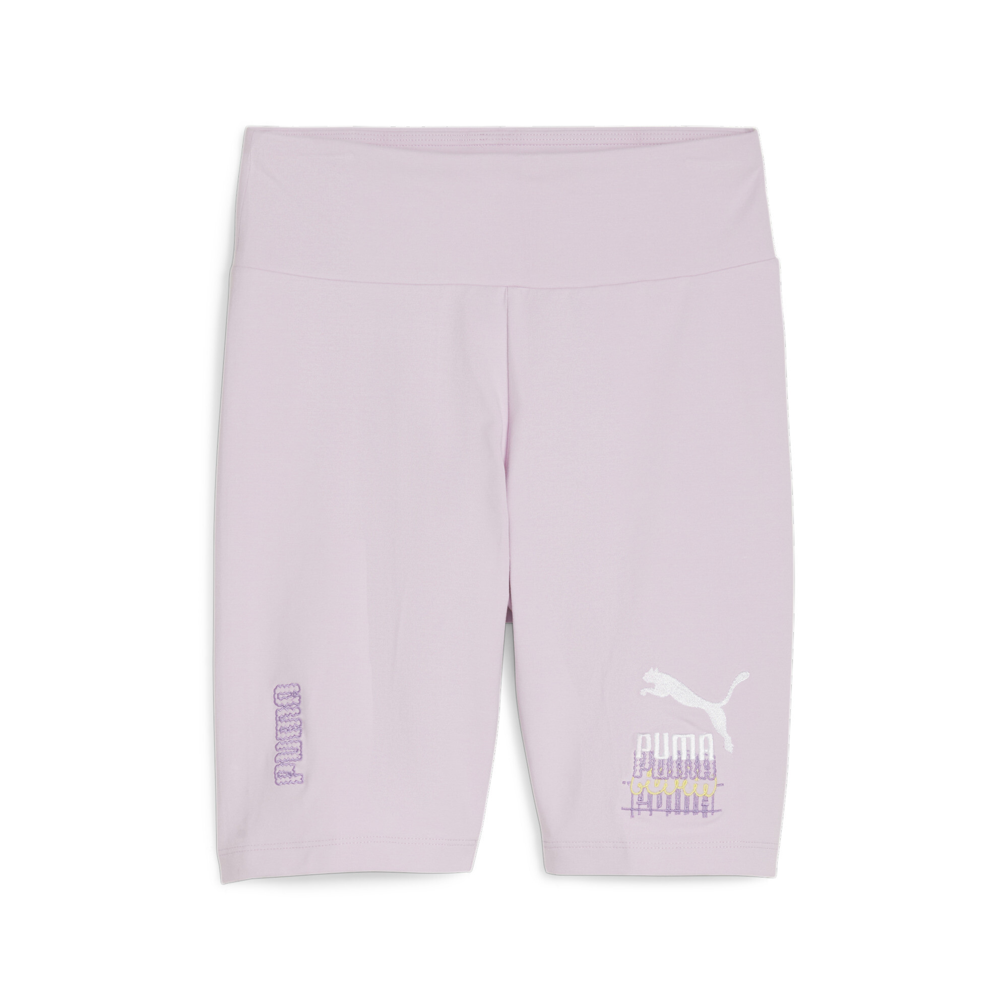 Women's PUMA CLASSICS Tight Shorts In Purple, Size Medium
