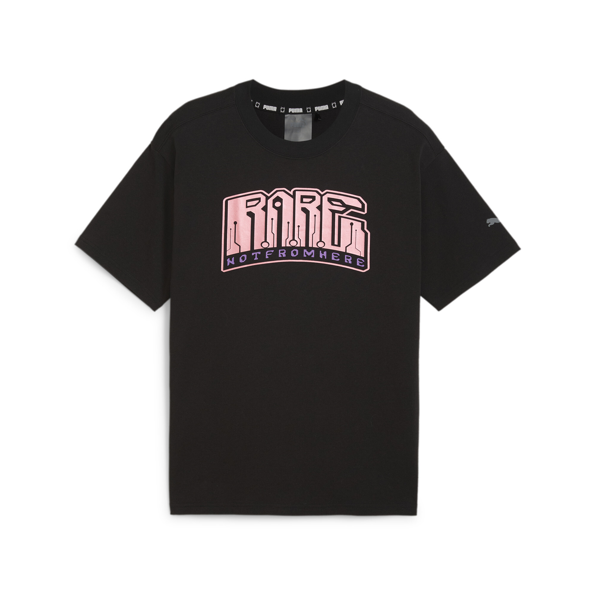 Men's PUMA MELO IRIDESCENT Basketball T-Shirt I In Black, Size Small