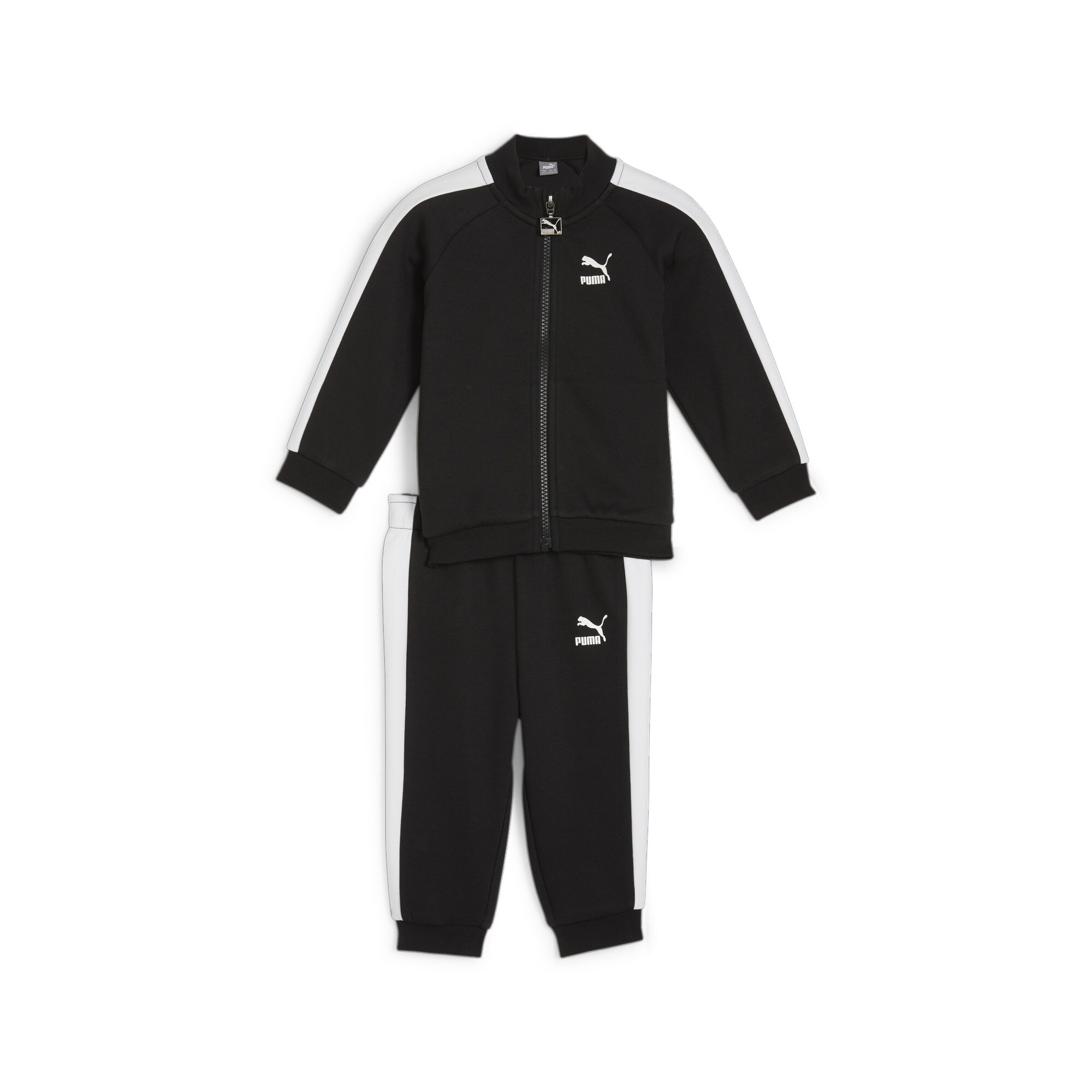 PUMA MINICATS T7 ICONIC Baby Tracksuit Set In Black, Size 1-2 Youth