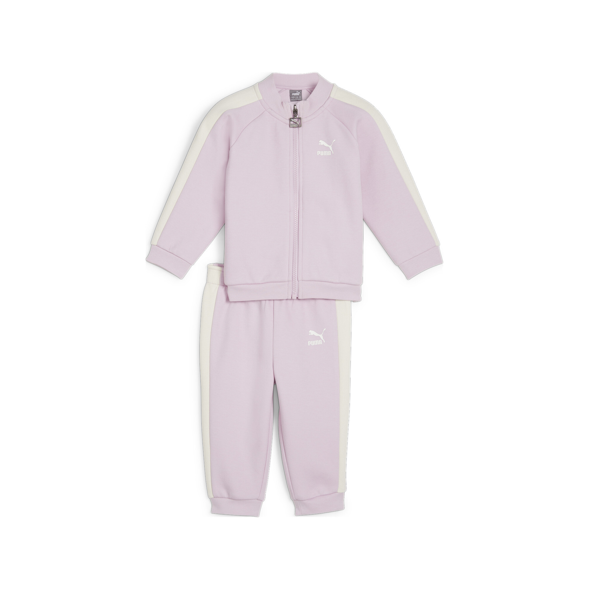 Kids' PUMA MINICATS T7 ICONIC Baby Tracksuit Set In Purple, Size 9-12 Months