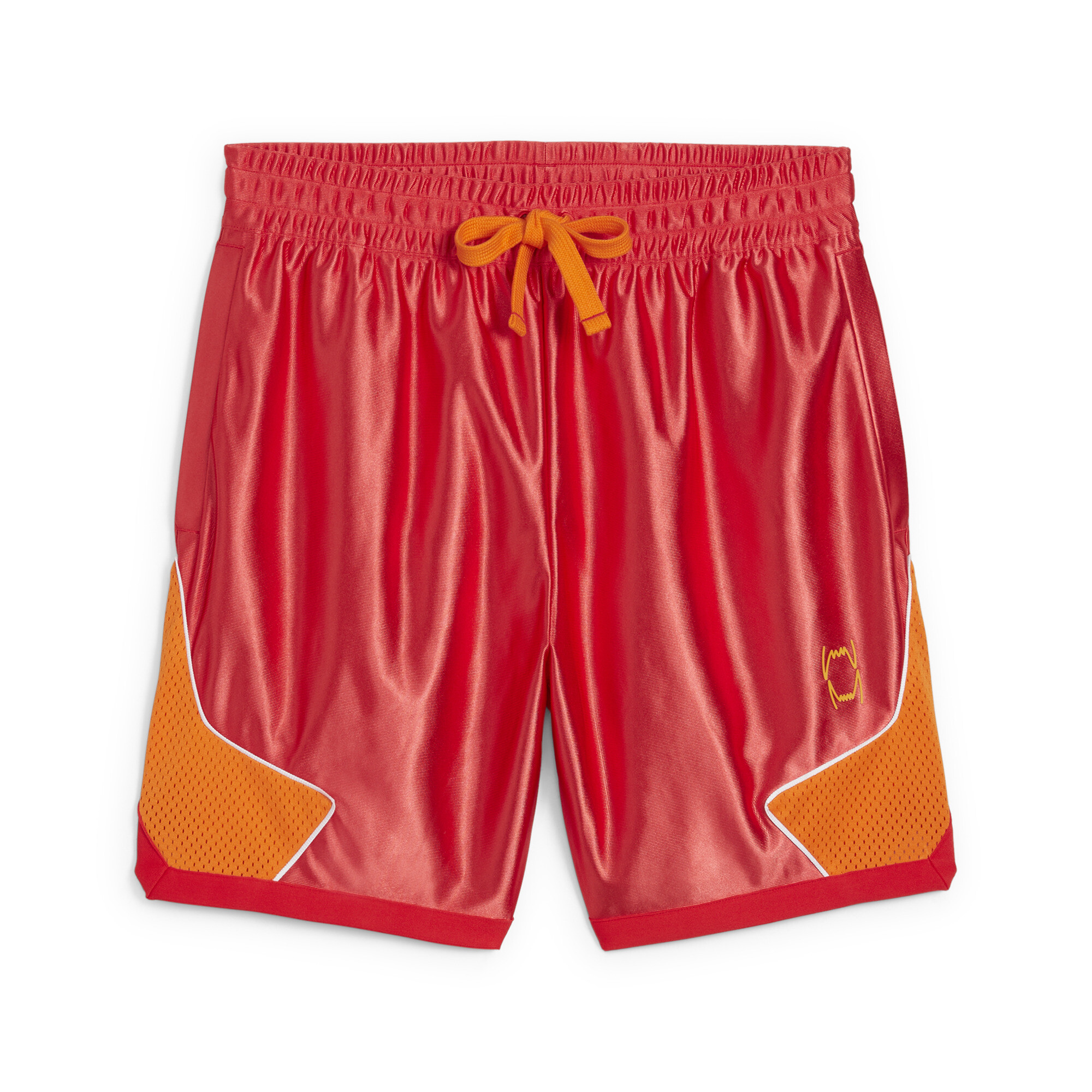 Men's PUMA HOOPS X CHEETOS Shorts In Red, Size Large, Polyester