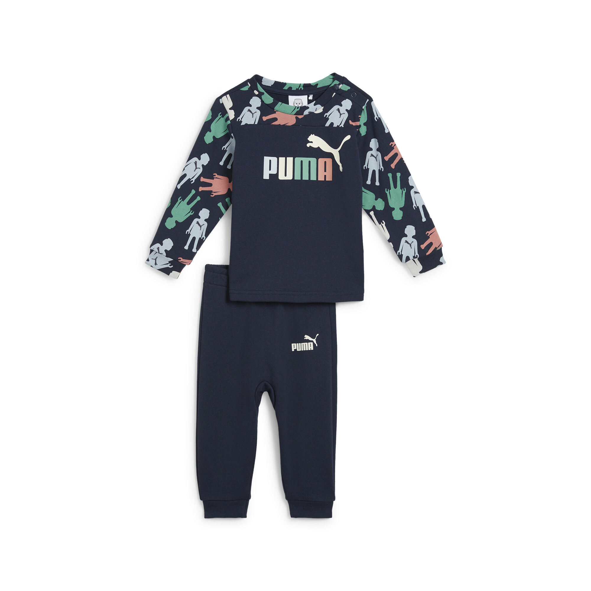 PUMA X PLAYMOBIL® Crew Jogger Set Toddler In Blue, Size 9-12 Months