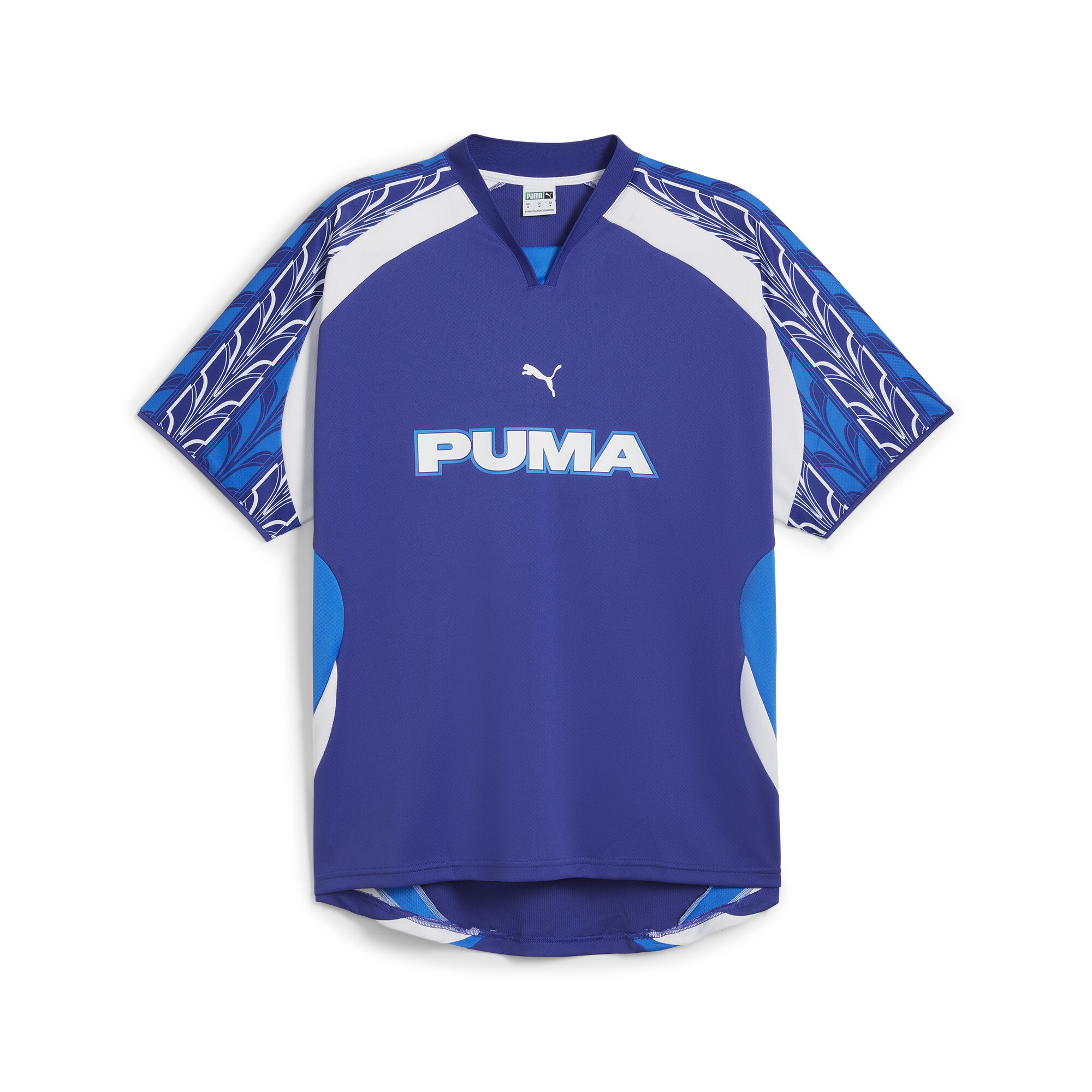 PUMA Relaxed Football Jersey Unisex In Blue, Size XL, Polyester