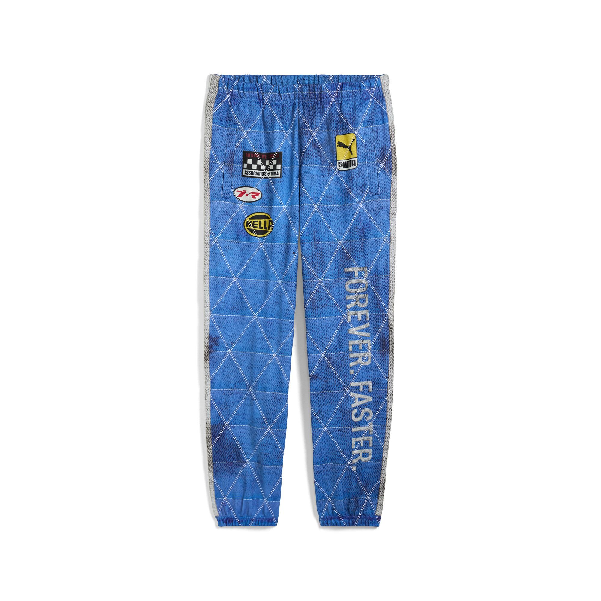 Men's A$AP ROCKY X PUMA Quilted Sweatpants In Blue, Size Large, Polyester