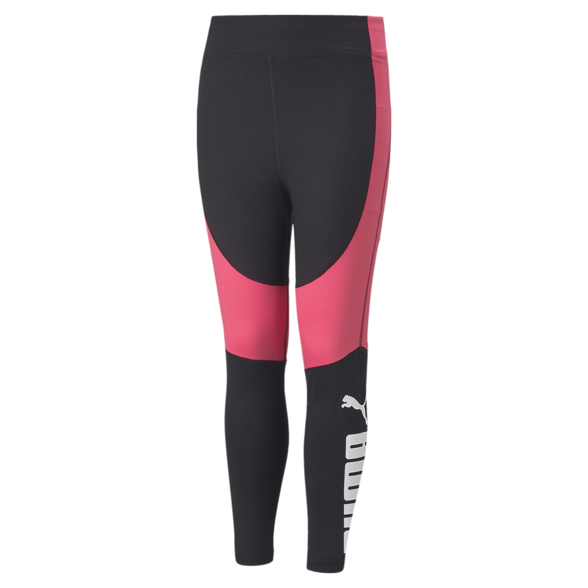 PUMA Favourites Logo High Waisted 7/8 Leggings In Pink, Size 15-16 Youth