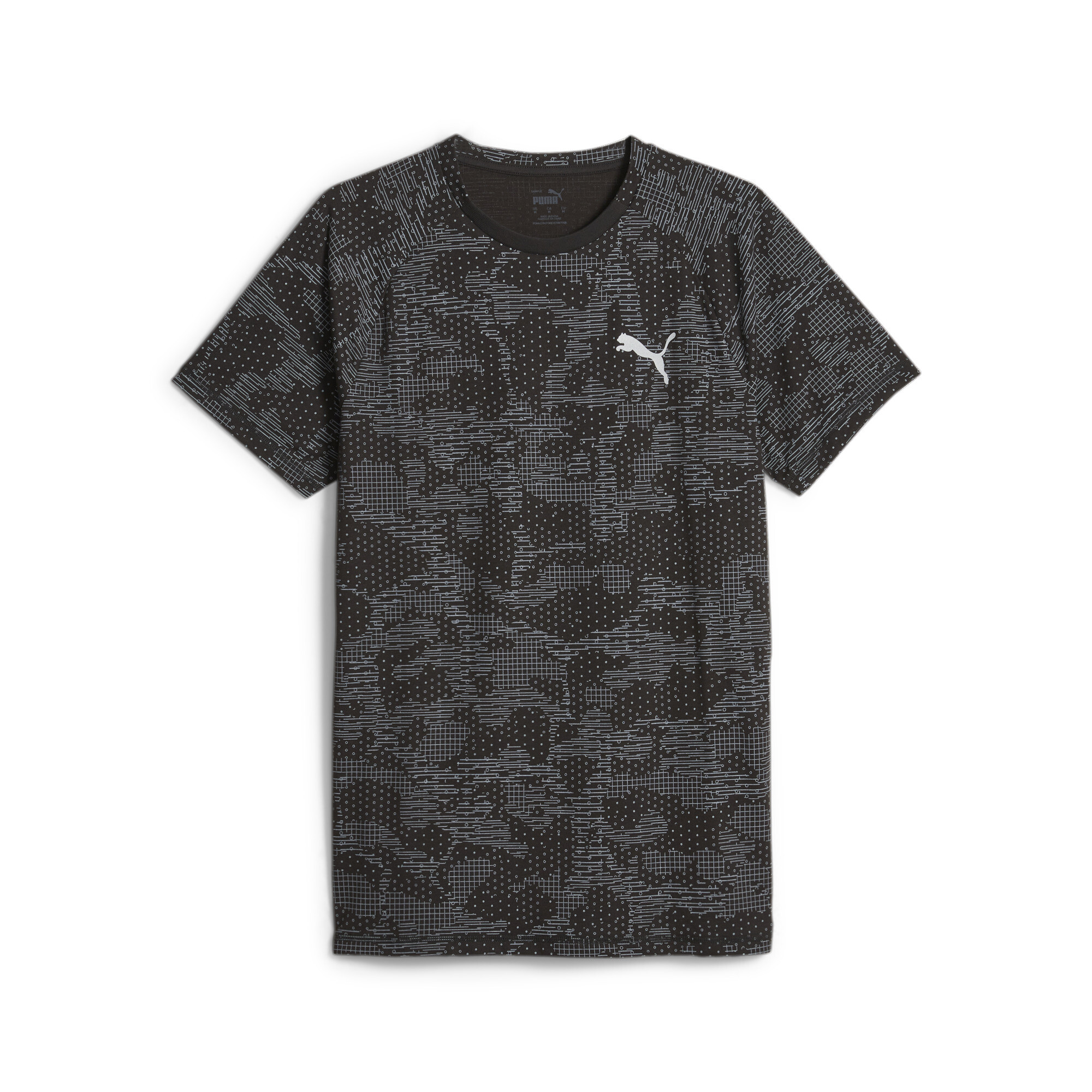 Men's PUMA Evostripe T-Shirt In Black, Size XL