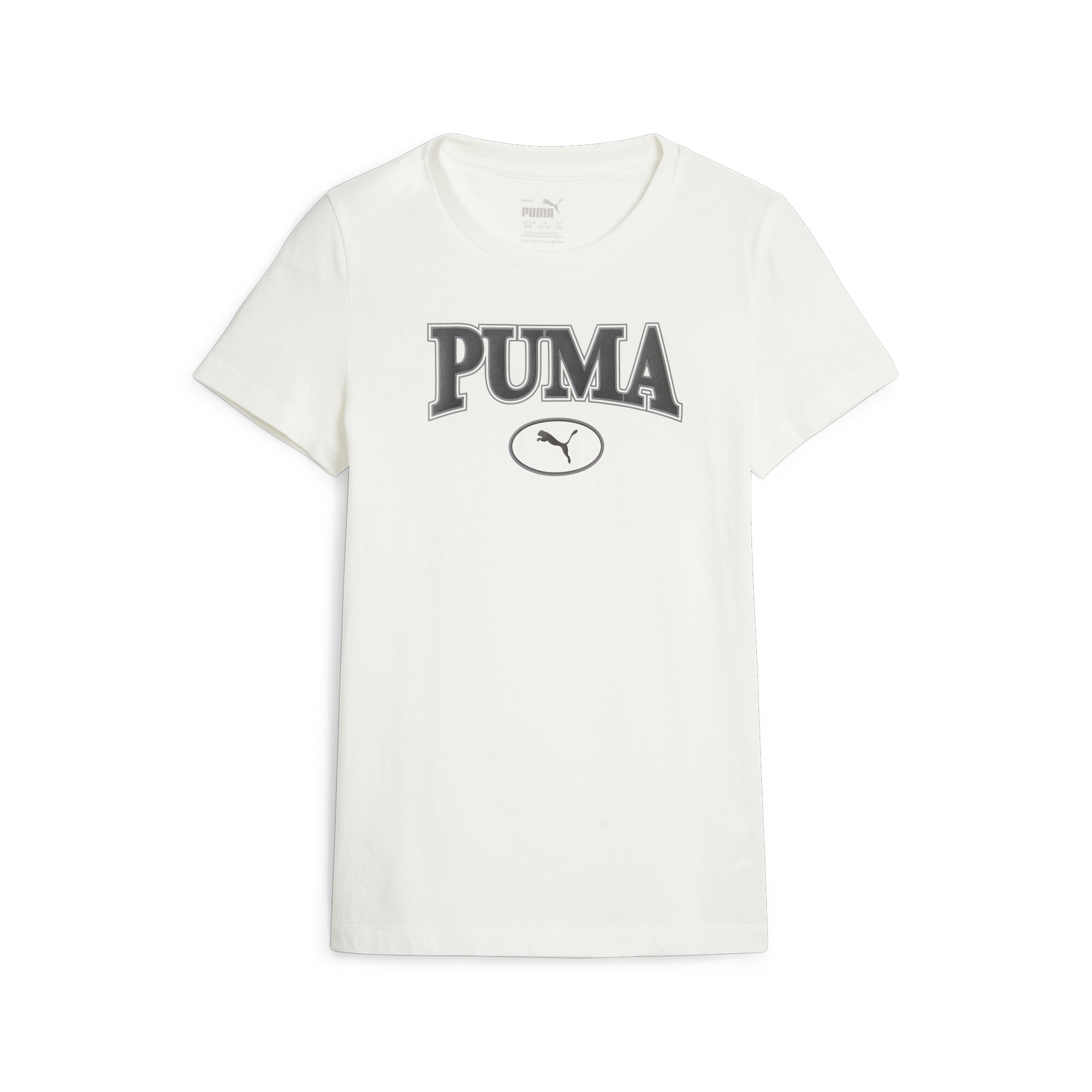 PUMA SQUAD Graphic T-Shirt In White, Size 11-12 Youth